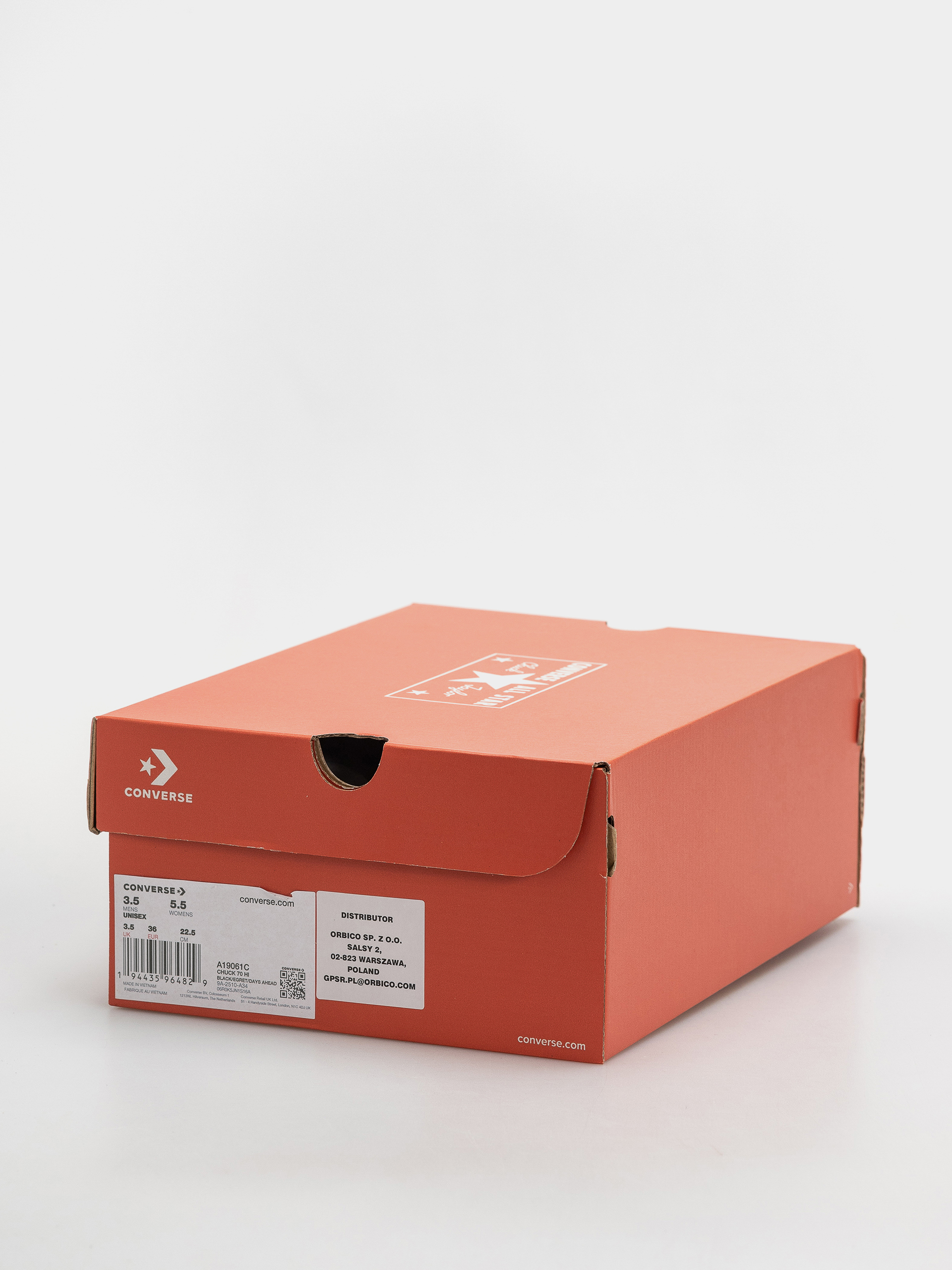 Teniși Converse Chuck 70 Hi (black/egret/days ahead)