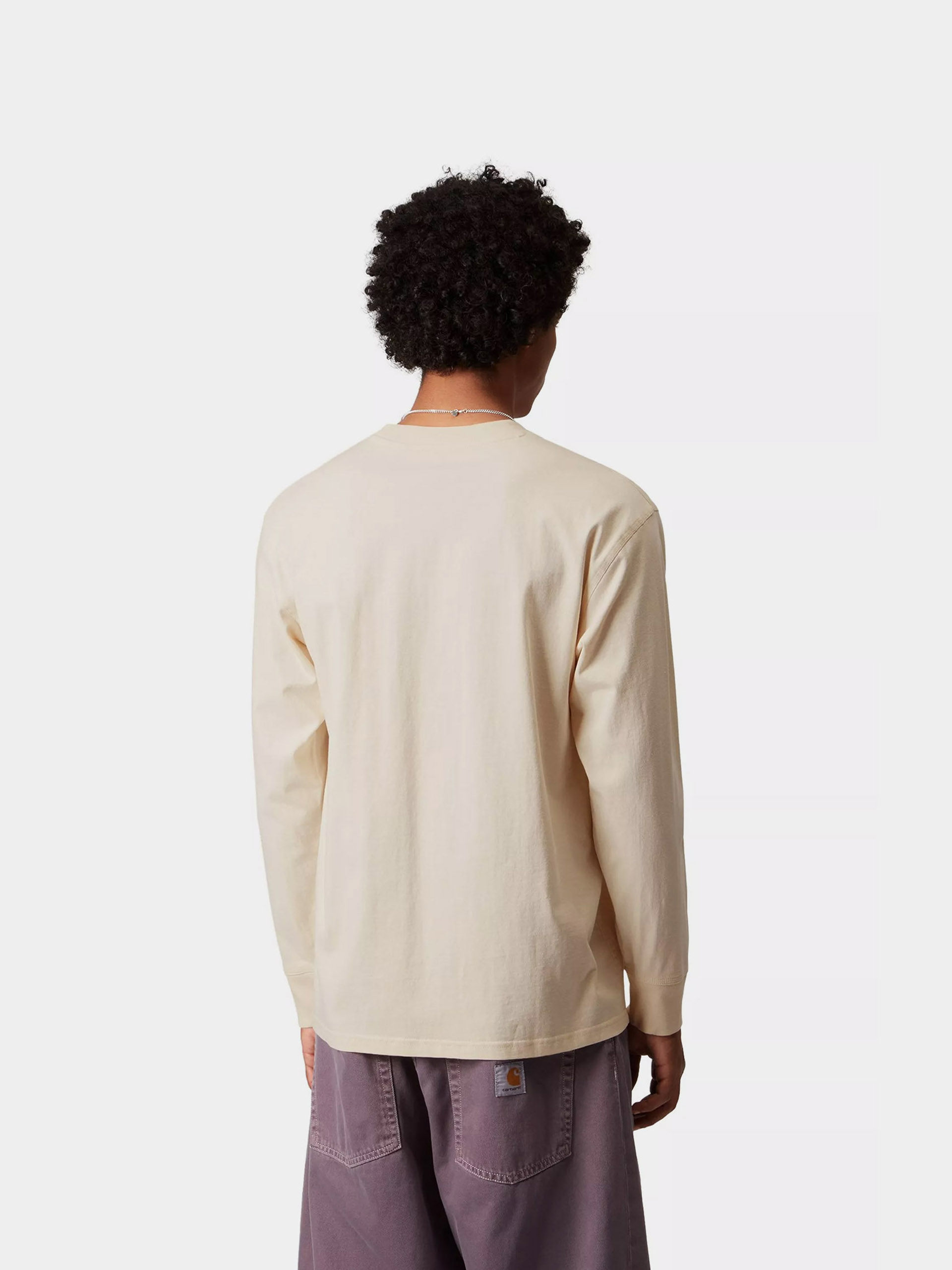 Longsleeve Carhartt WIP American Script (natural)