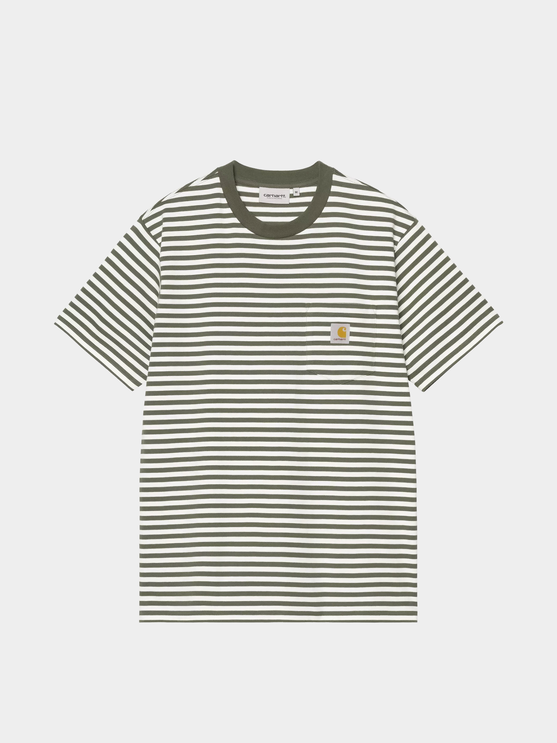 Tricou Carhartt WIP Ezra Pocket (ezra stripe/leaf/wax)