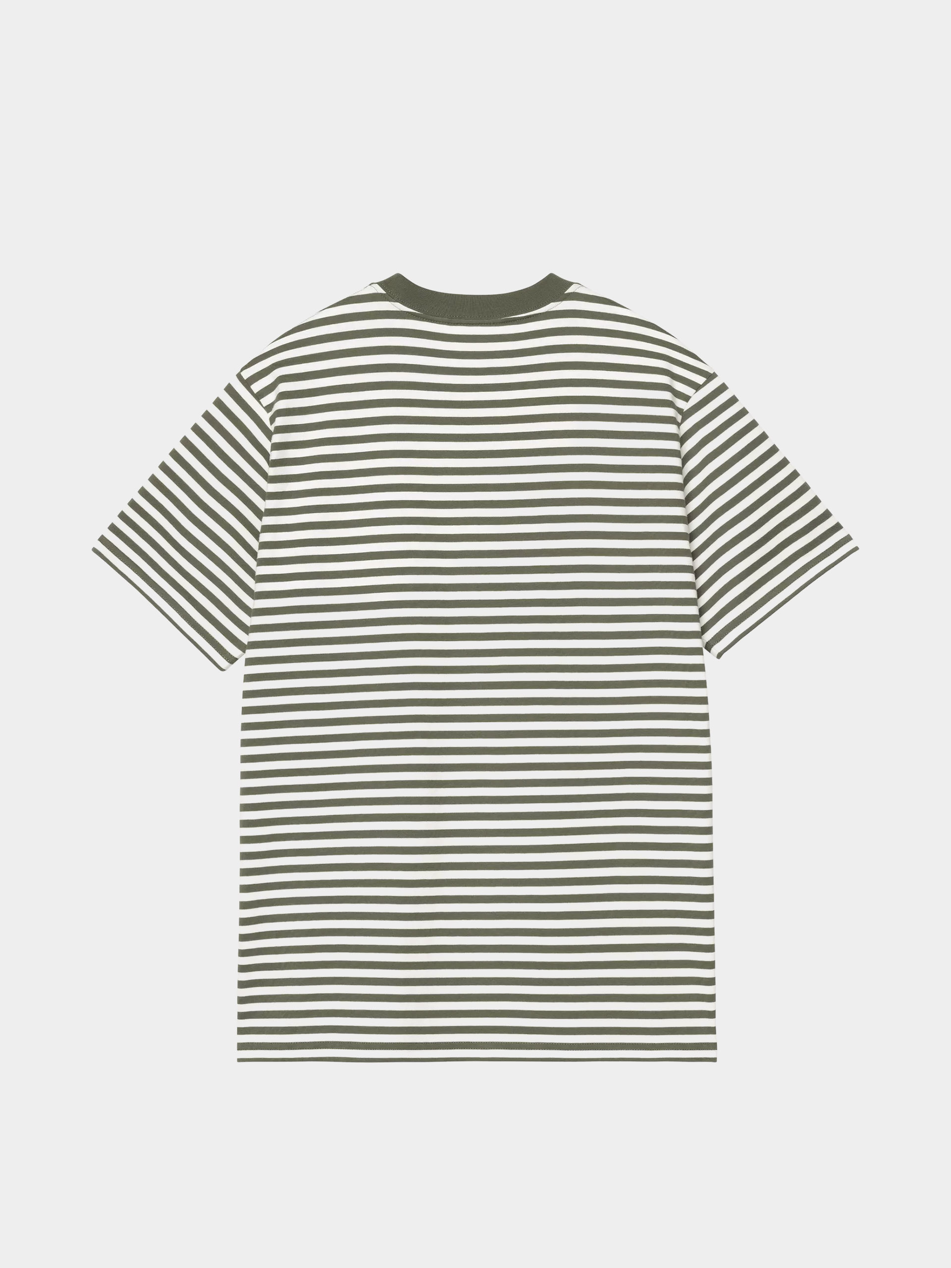 Tricou Carhartt WIP Ezra Pocket (ezra stripe/leaf/wax)