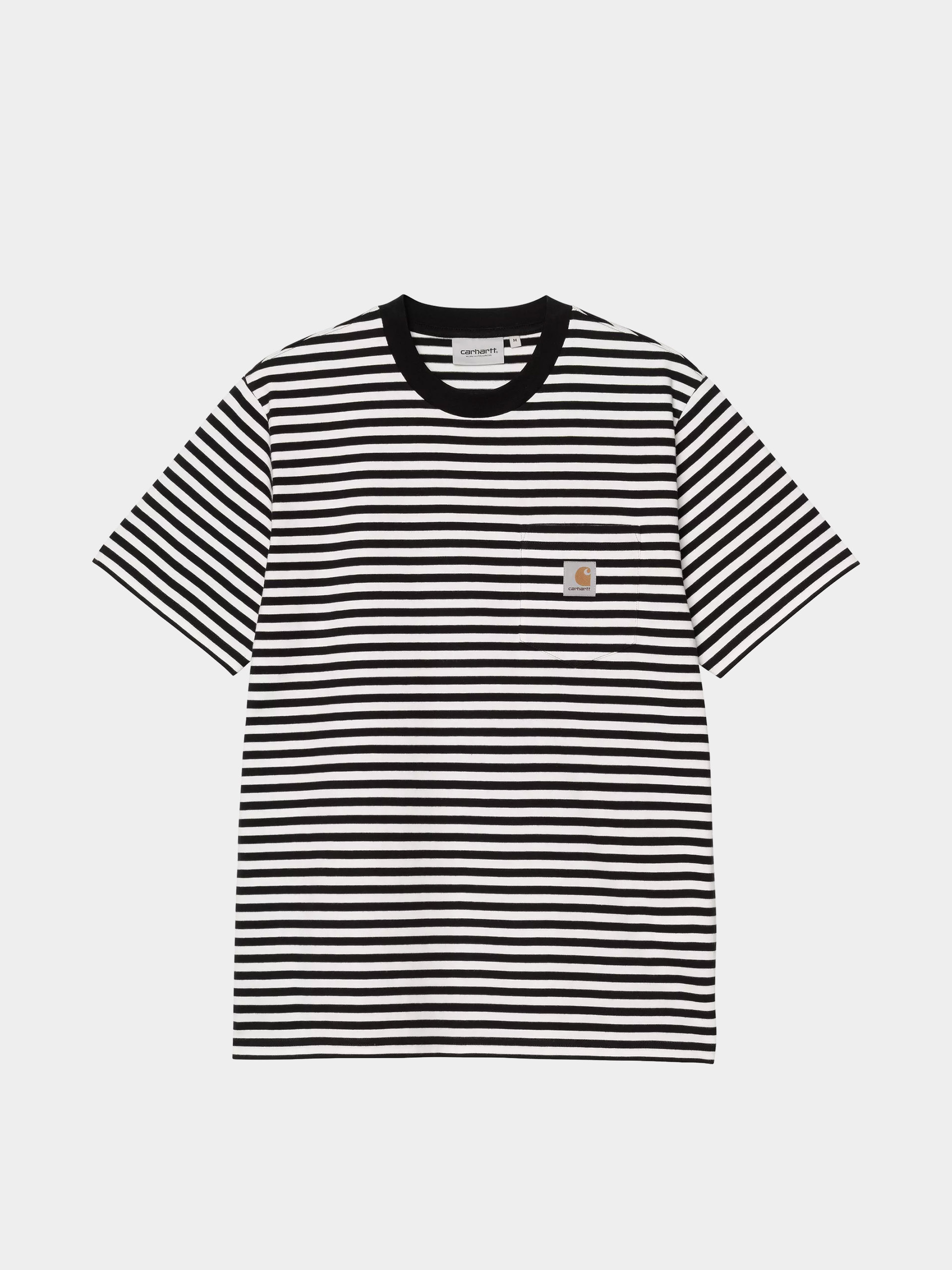 Tricou Carhartt WIP Ezra Pocket (ezra stripe/black/wax)