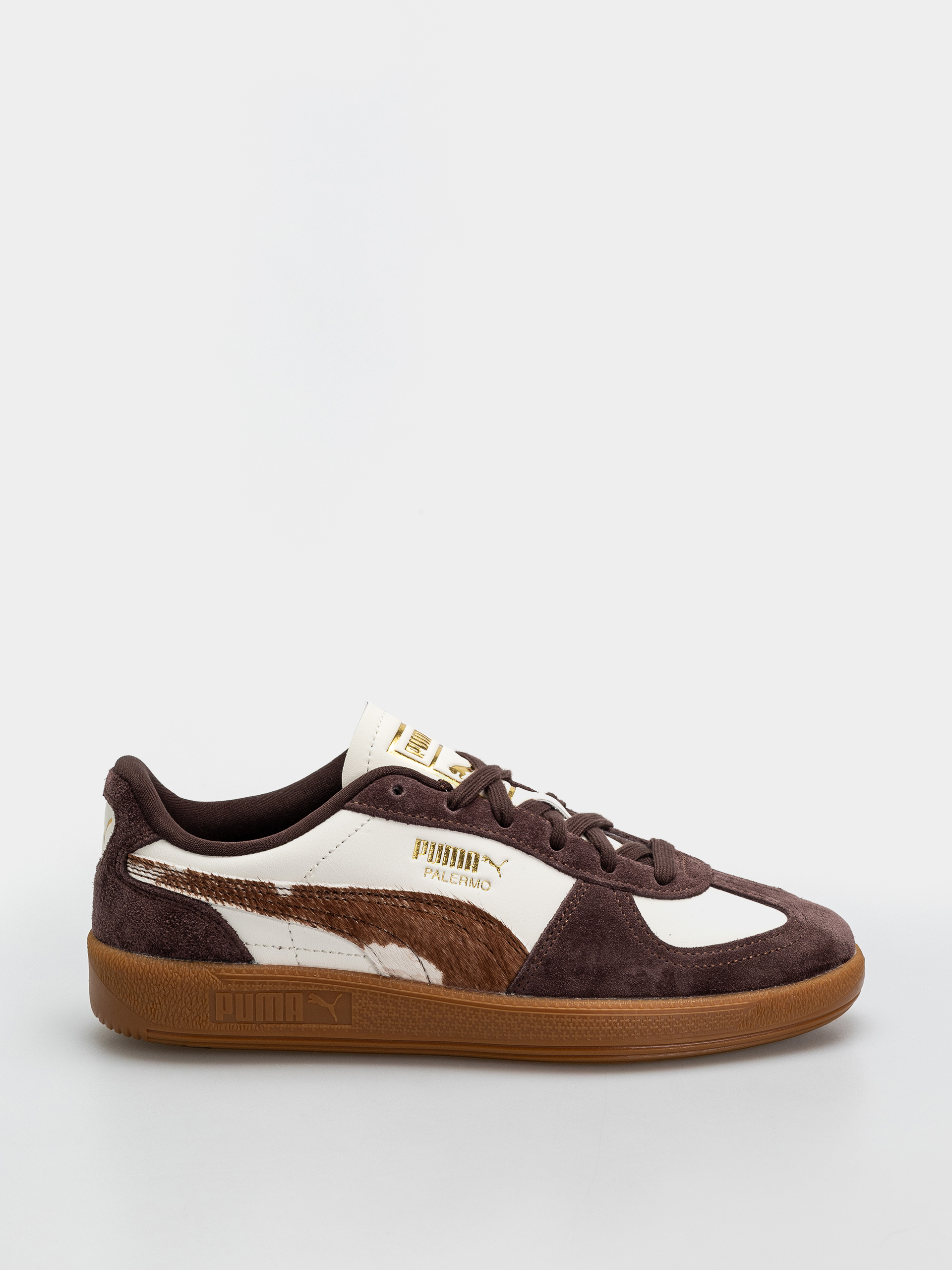 Pantofi Puma Palermo Cow Wmn (warm white/chocolate brown/gum)