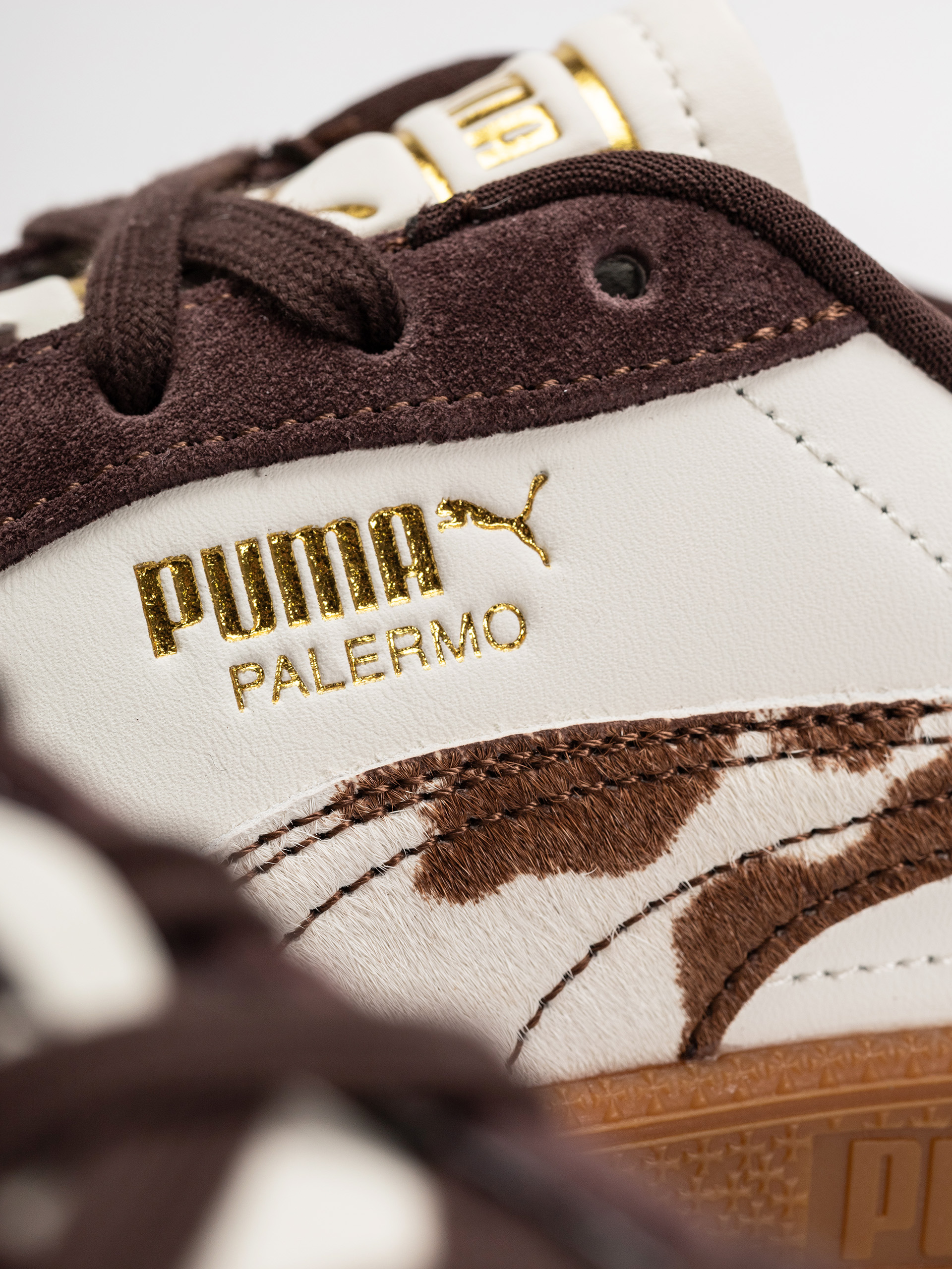 Pantofi Puma Palermo Cow Wmn (warm white/chocolate brown/gum)
