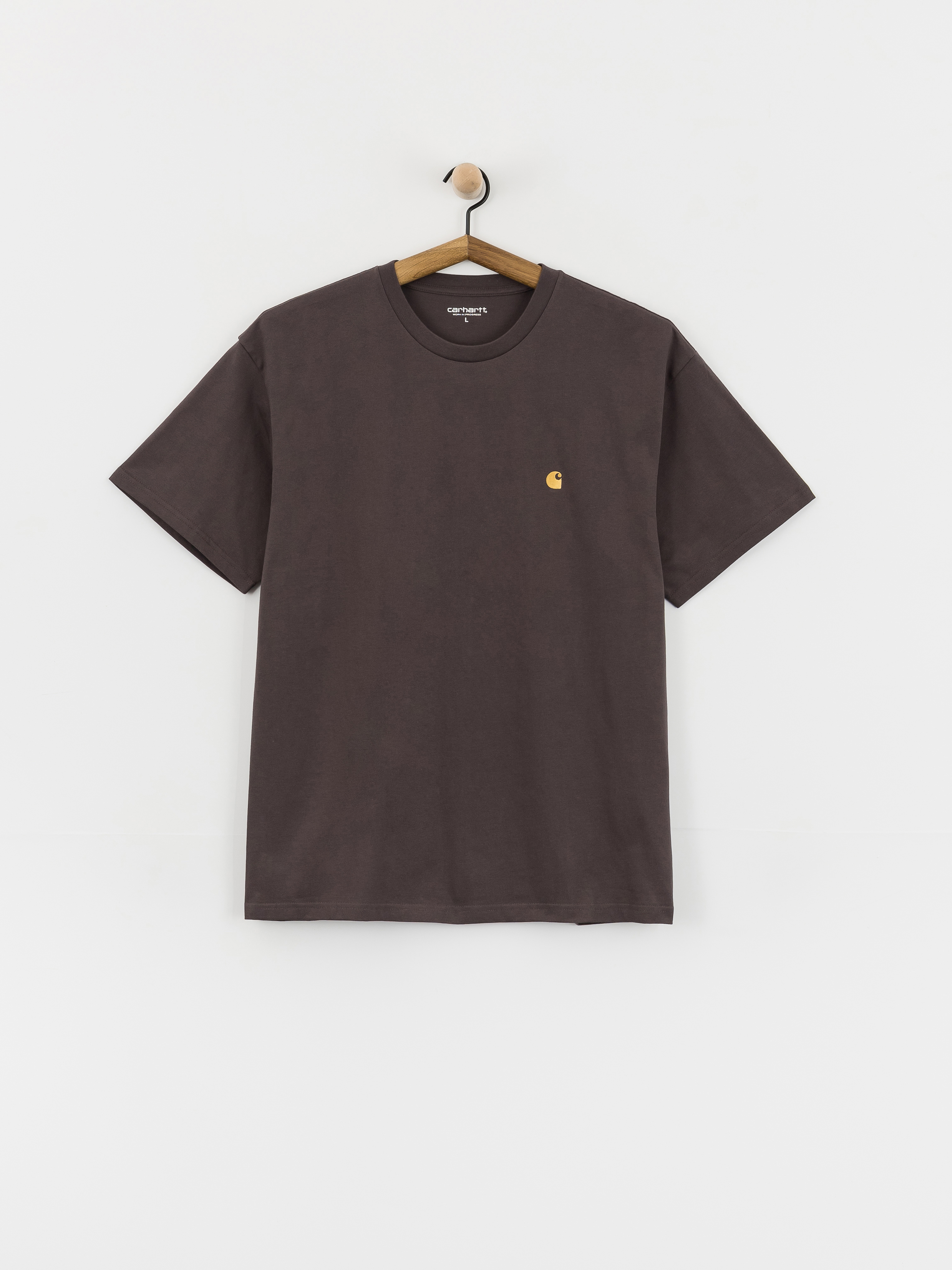Tricou Carhartt WIP Chase (shale/gold)