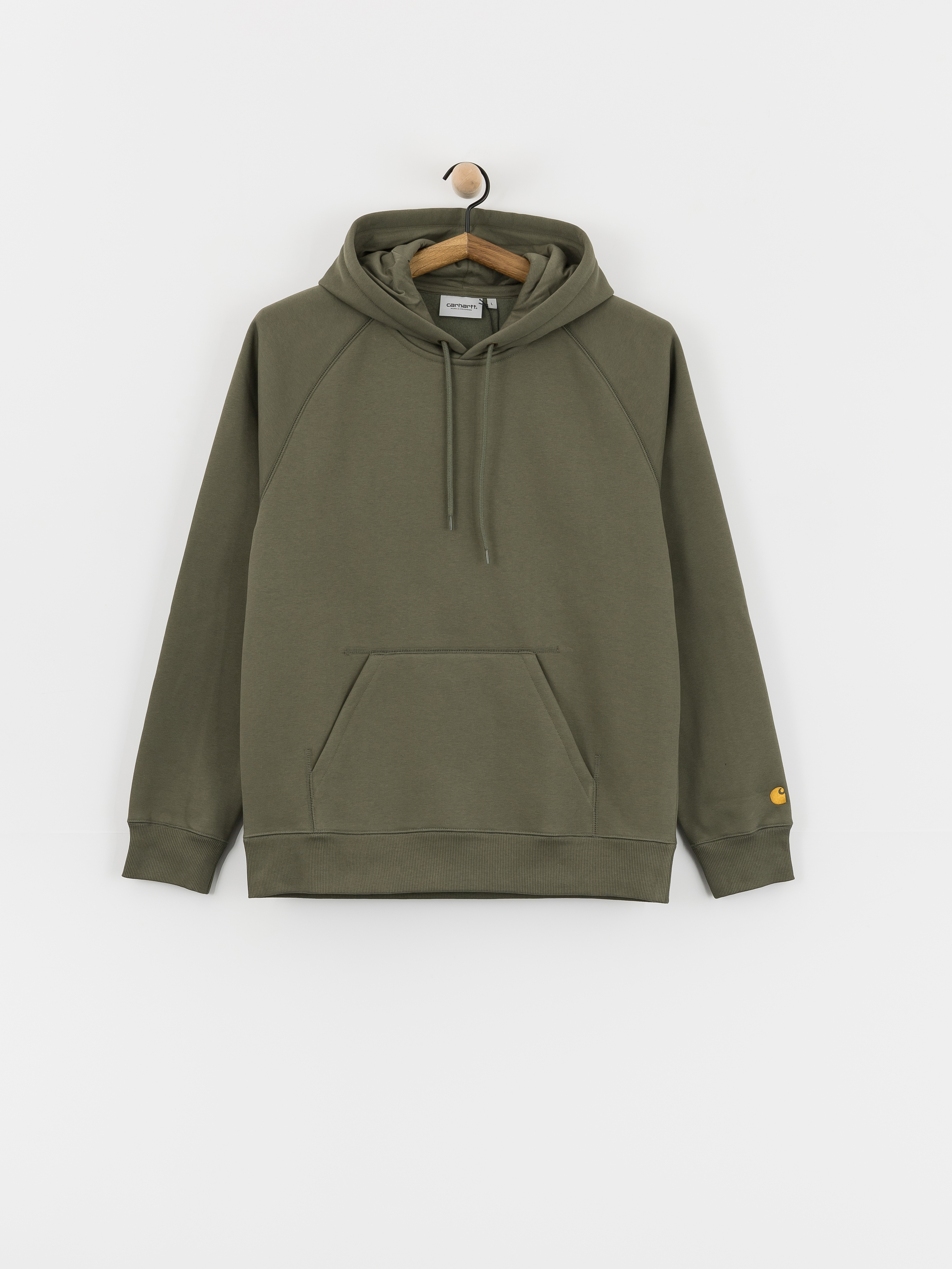 Hanorac cu glugu0103 Carhartt WIP Chase HD (leaf/gold)