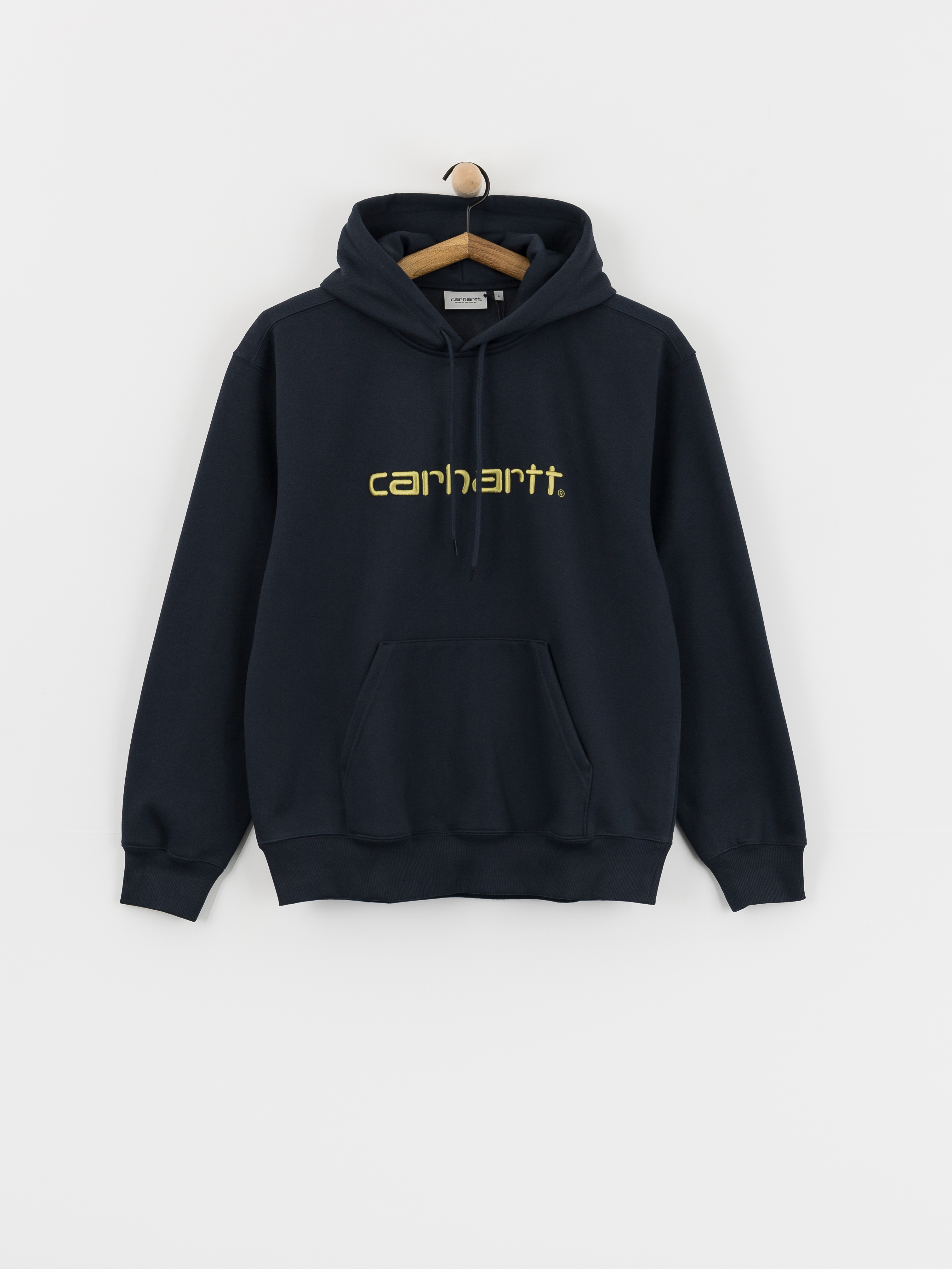 Hanorac cu glugă Carhartt WIP Carhartt HD (deep night/gentle green)