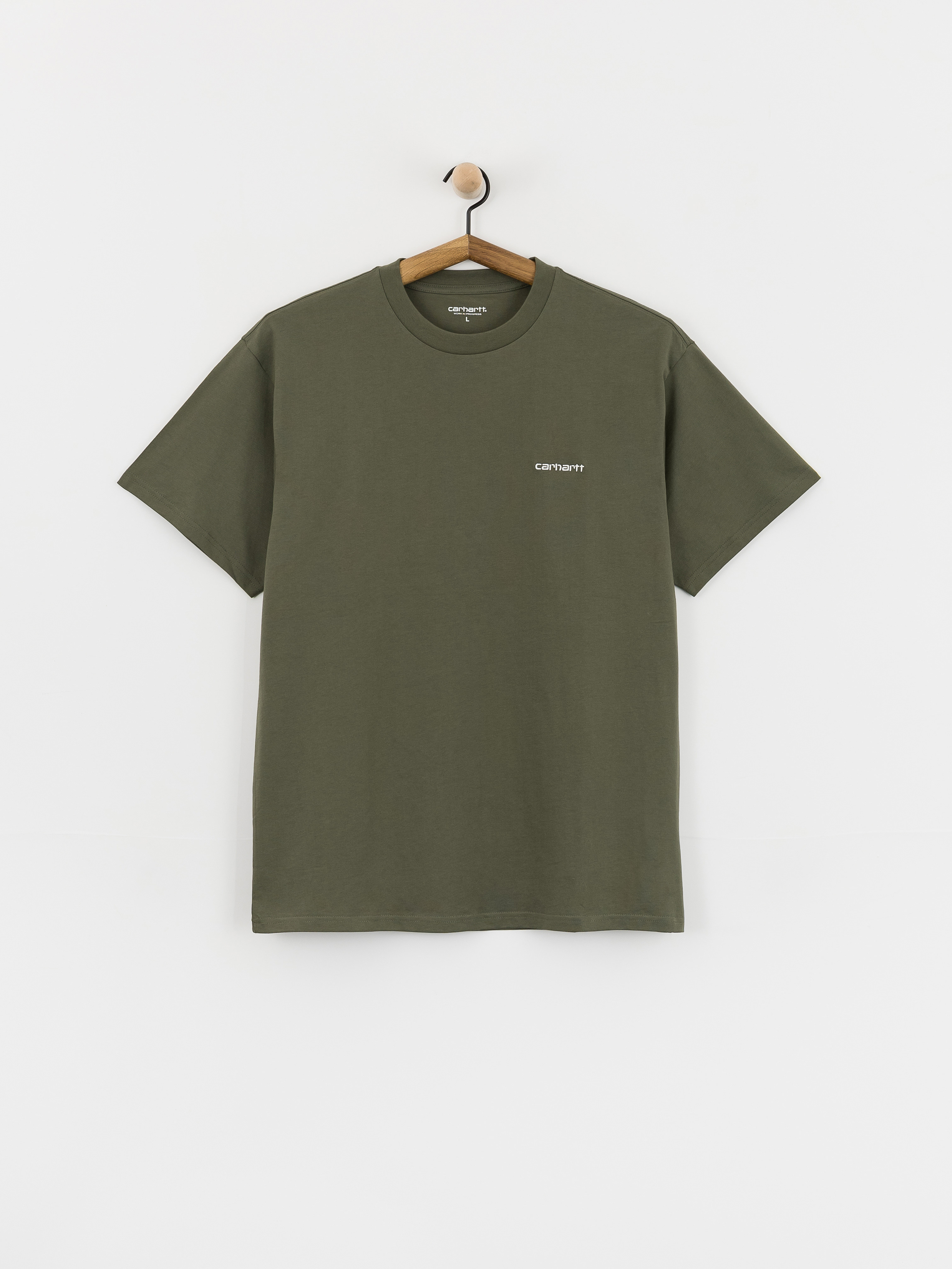 Tricou Carhartt WIP Script Embroidery (leaf/white)