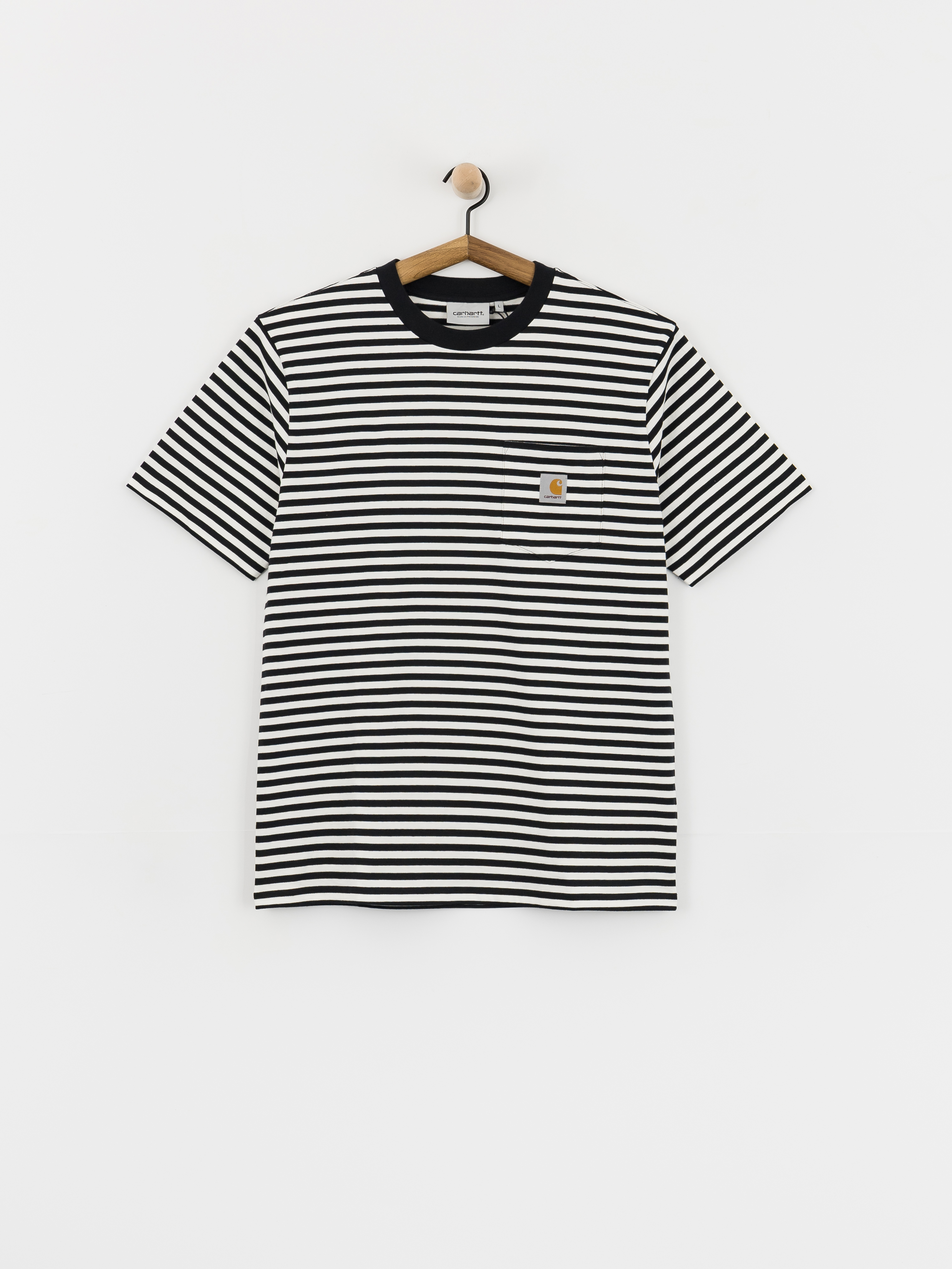 Tricou Carhartt WIP Ezra Pocket (ezra stripe/black/wax)
