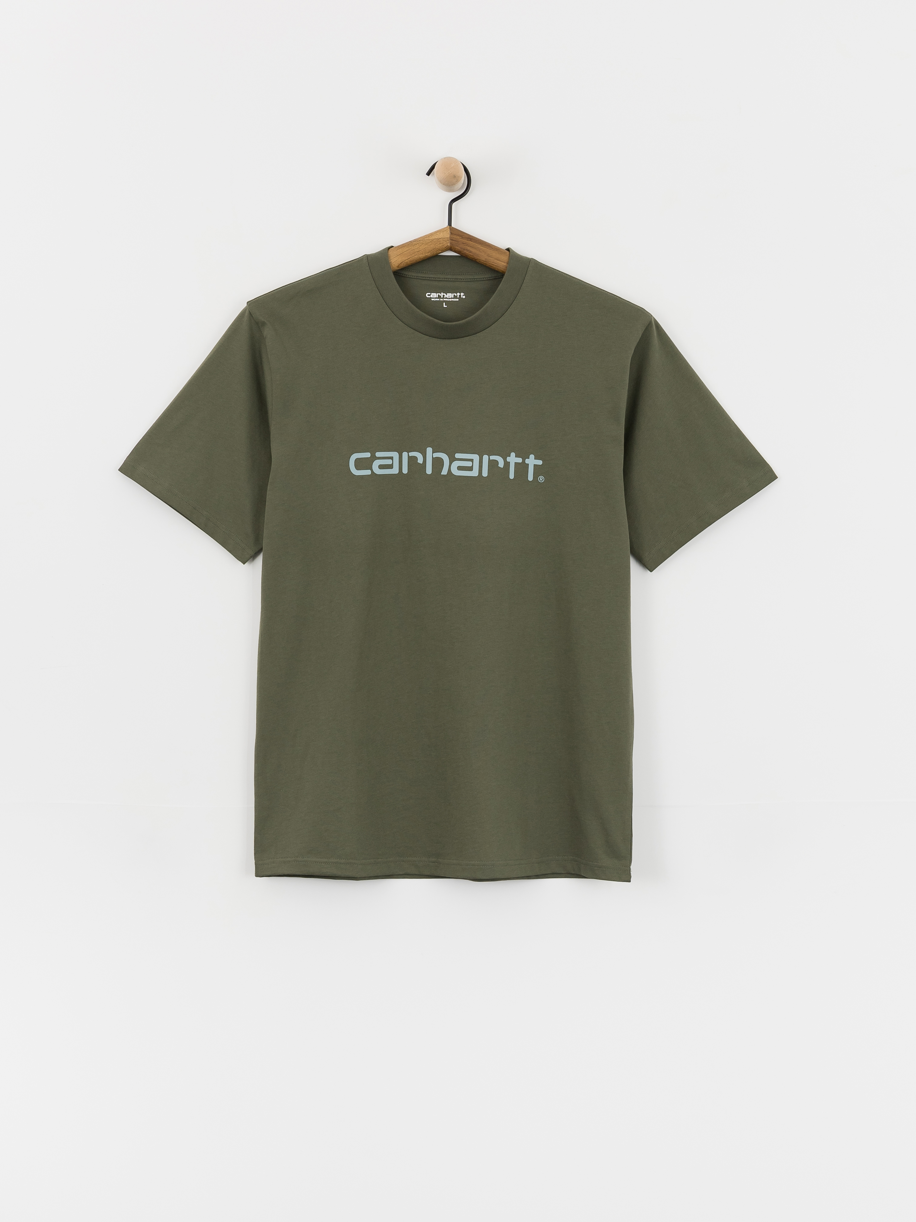 Tricou Carhartt WIP Script (leaf/tourmaline)