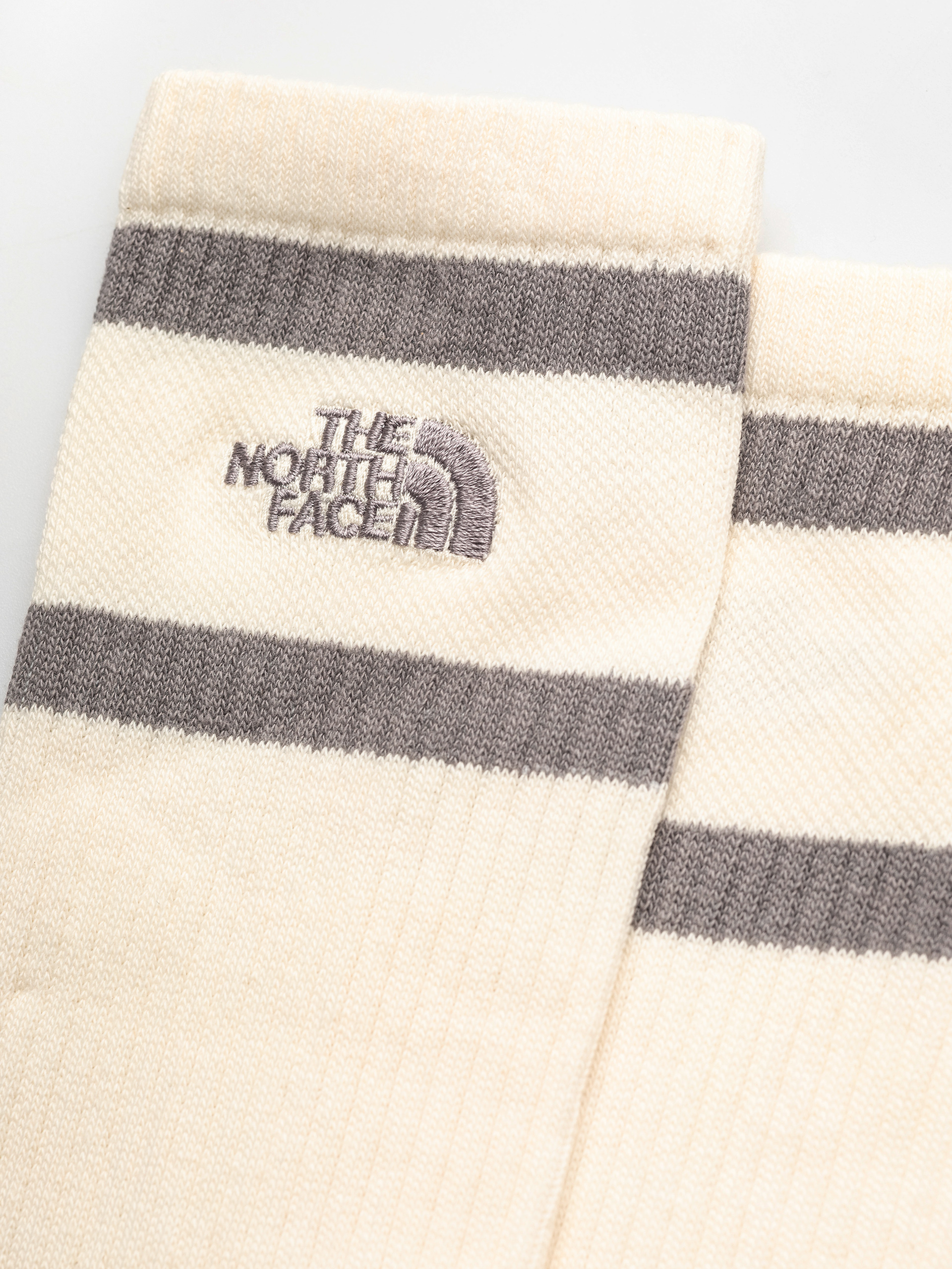 Șosete The North Face Everyday Crew Heritage Stripe 2P (raw undyed)