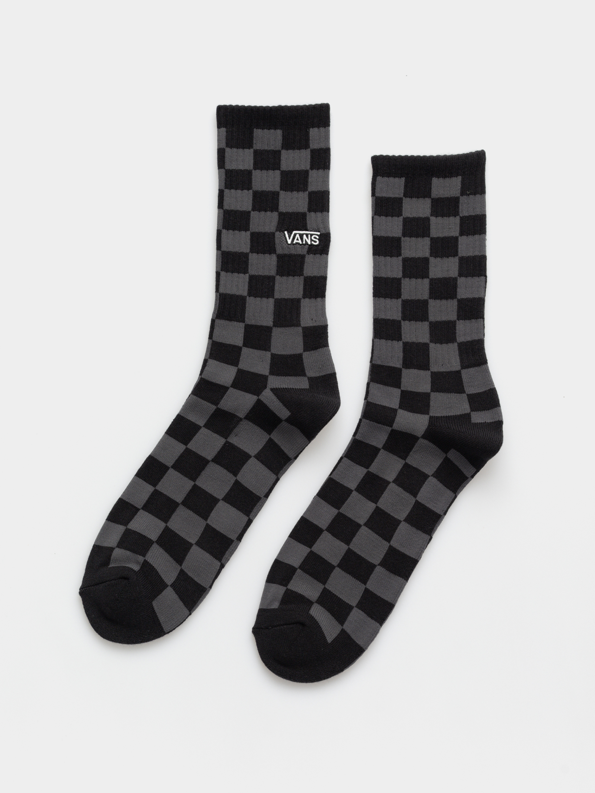 Șosete Vans Checkerboard Crew (black/charcoal)