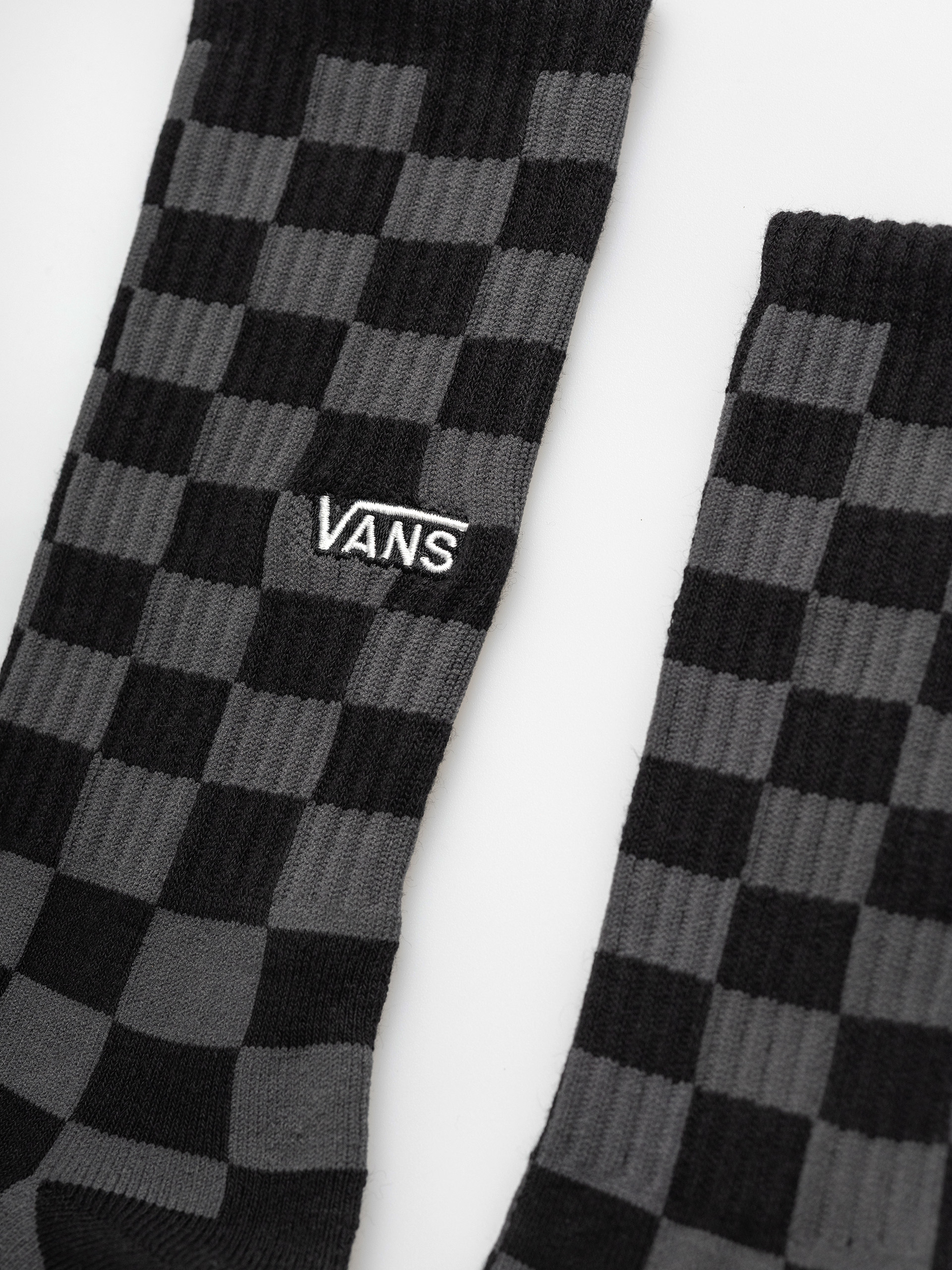 Șosete Vans Checkerboard Crew (black/charcoal)
