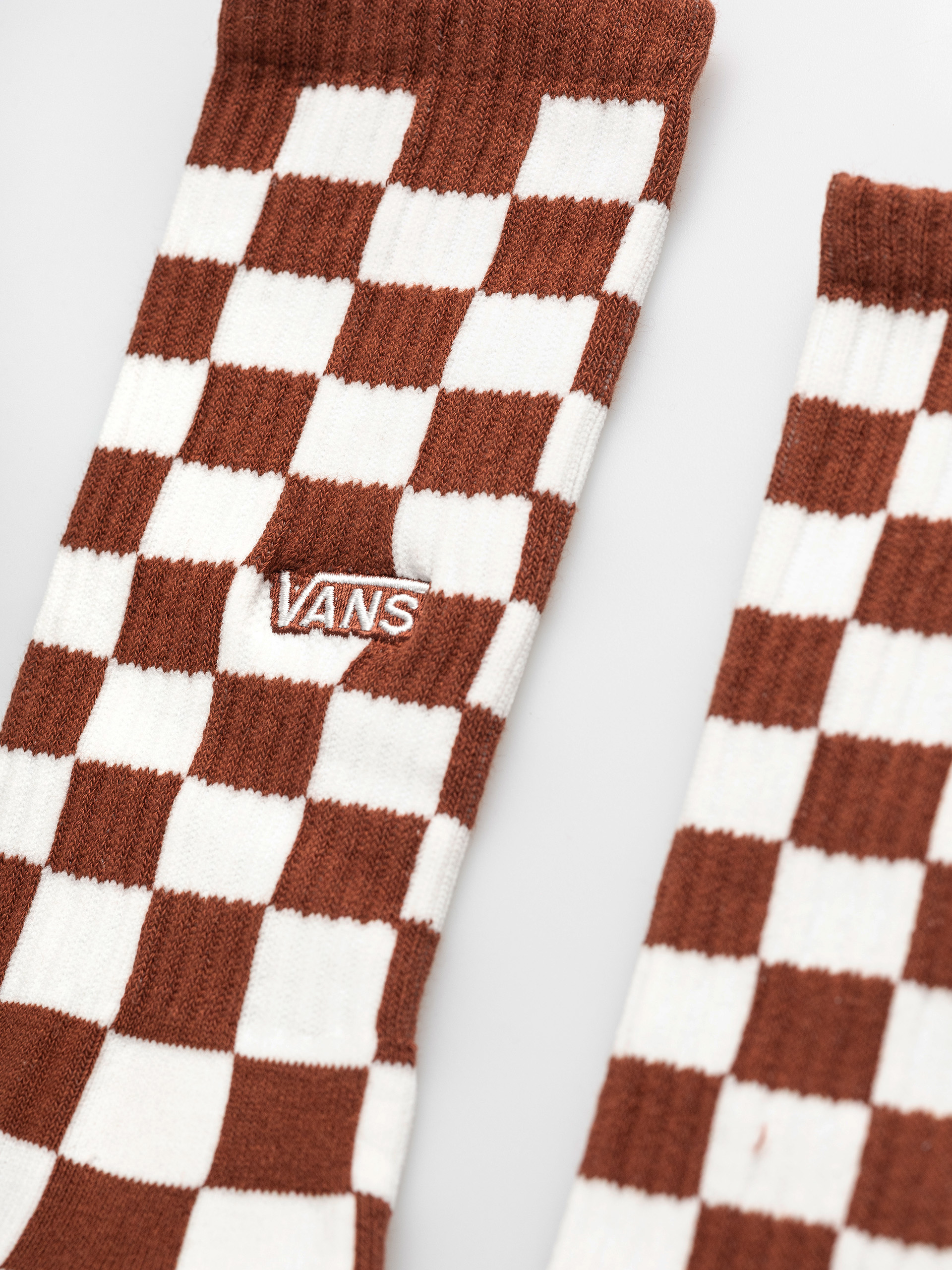 Șosete Vans Checkerboard Crew (rust bronze)