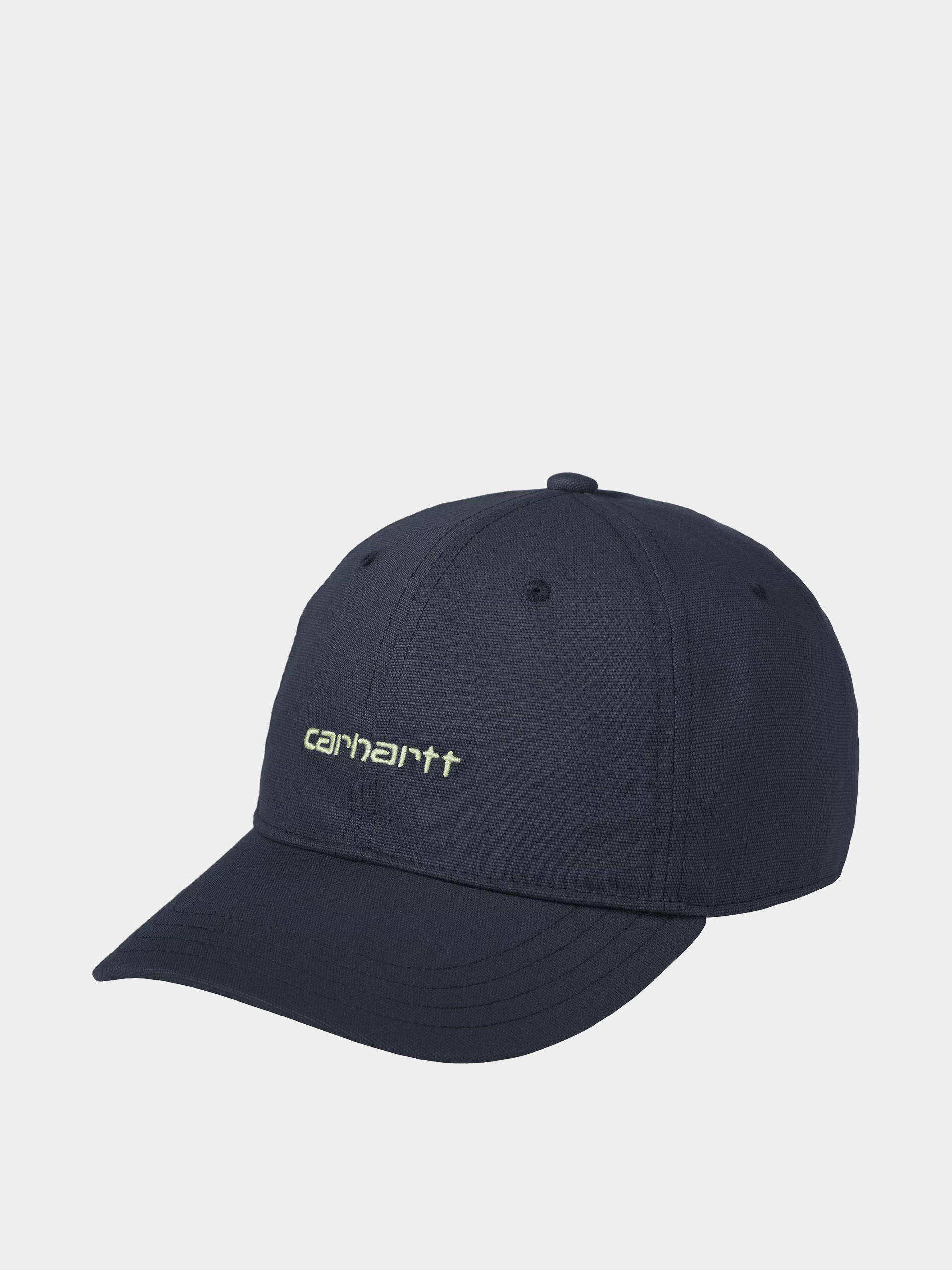 Șapcă Carhartt WIP Canvas Script (deep night/gentle green)