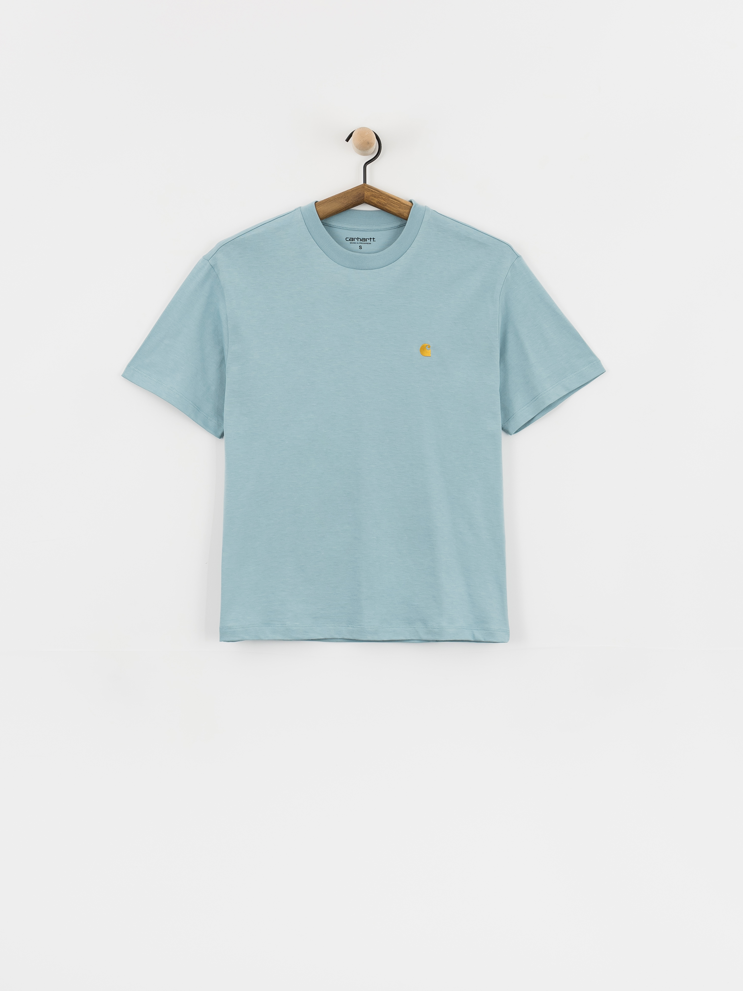 Tricou Carhartt WIP Chase Wmn (tourmaline/gold)