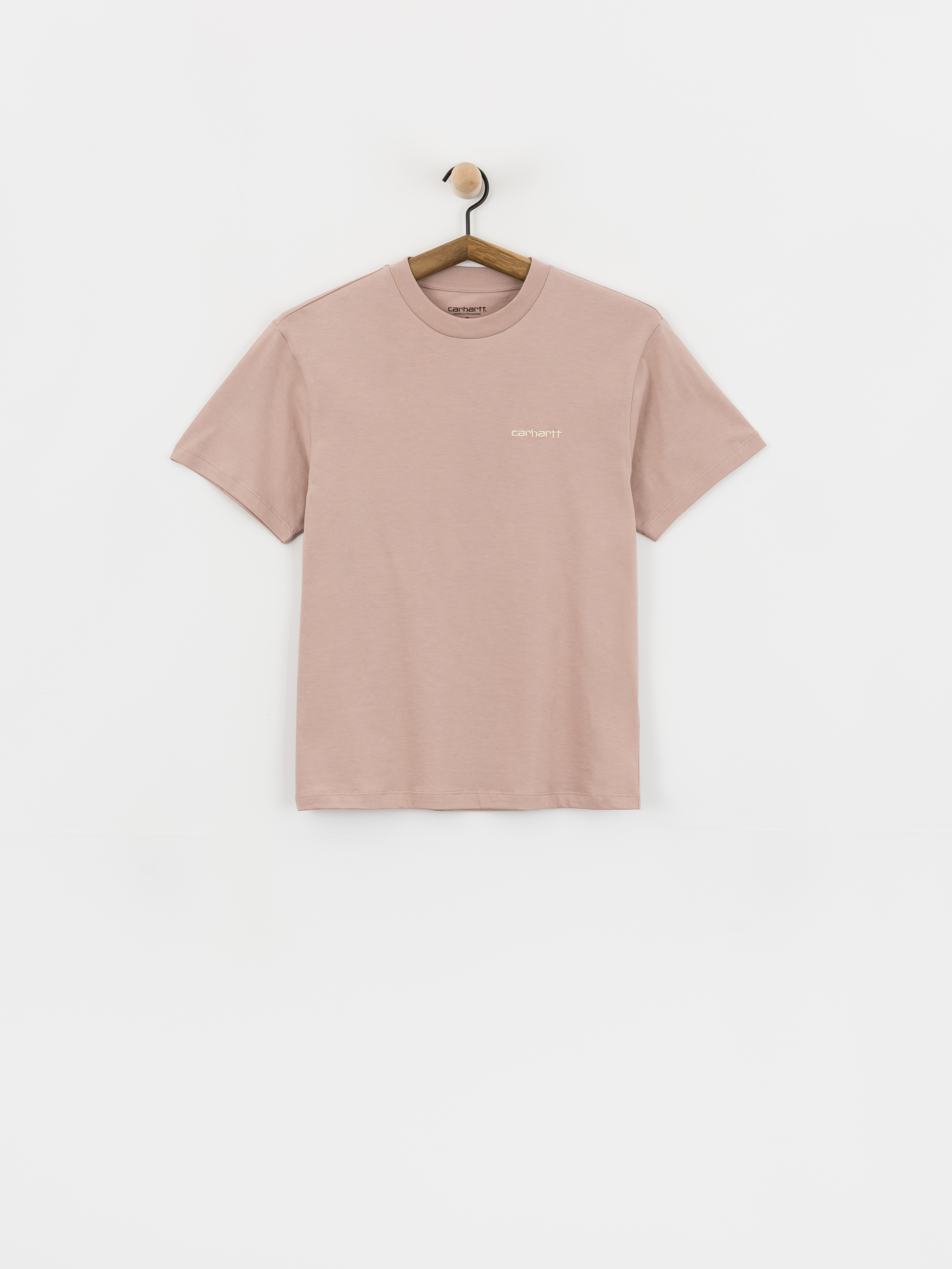 Tricou Carhartt WIP Script Embroidery Wmn (gentle pink/cinnerus)