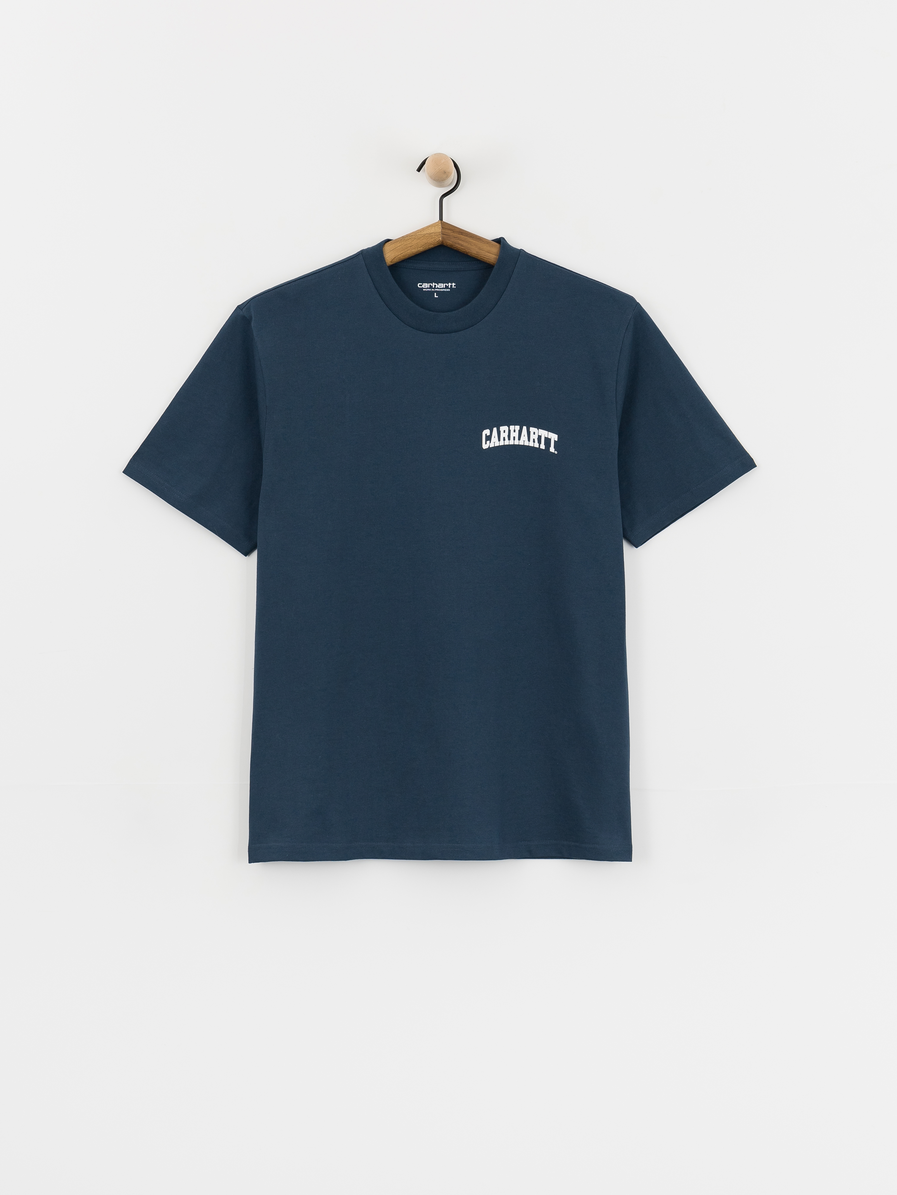 Tricou Carhartt WIP University Script (blue river/white)