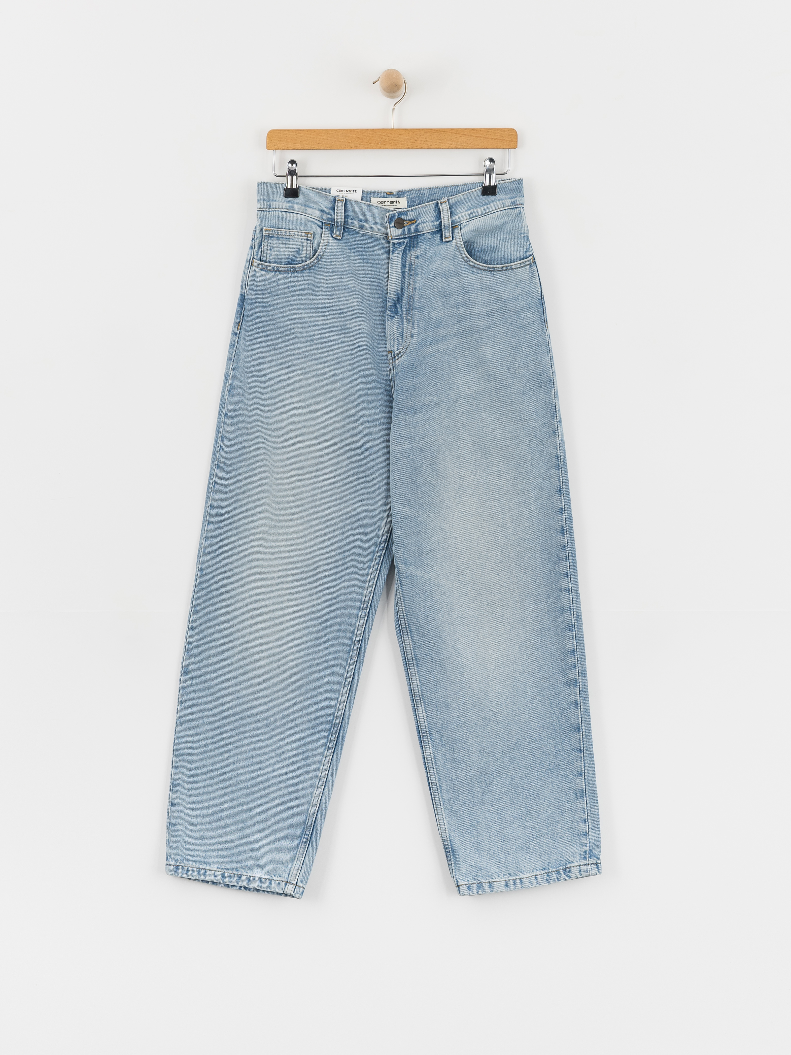 Pantaloni Carhartt WIP Brandon Wmn (blue heavy worn bleached)