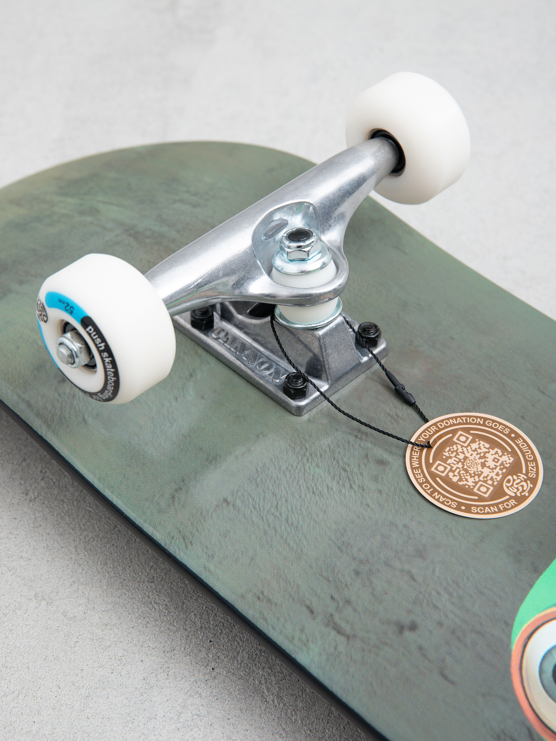 Skateboard Push Peek Over (green)