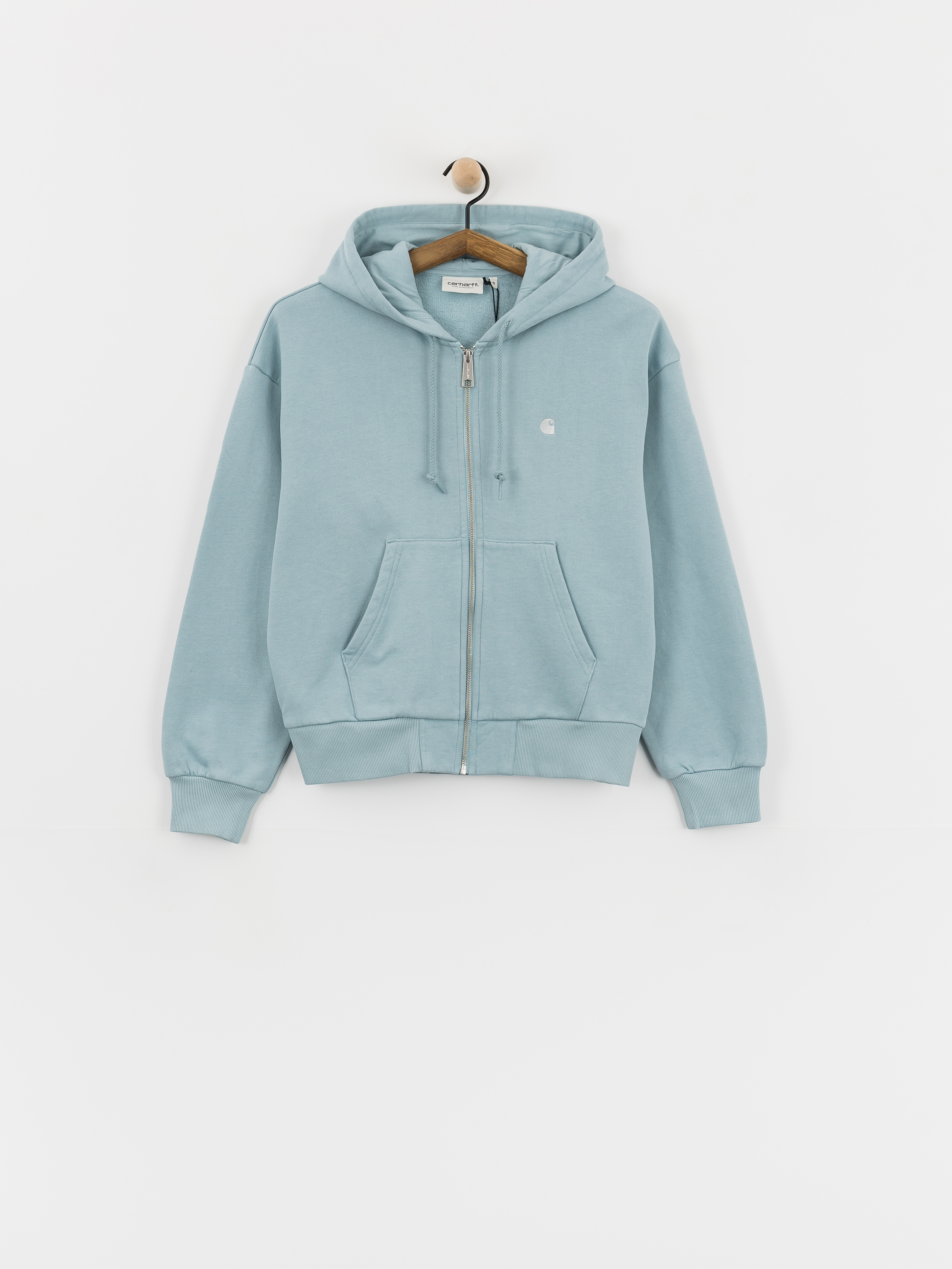 Hanorac cu glugă Carhartt WIP Casey ZHD Wmn (tourmaline/silver)