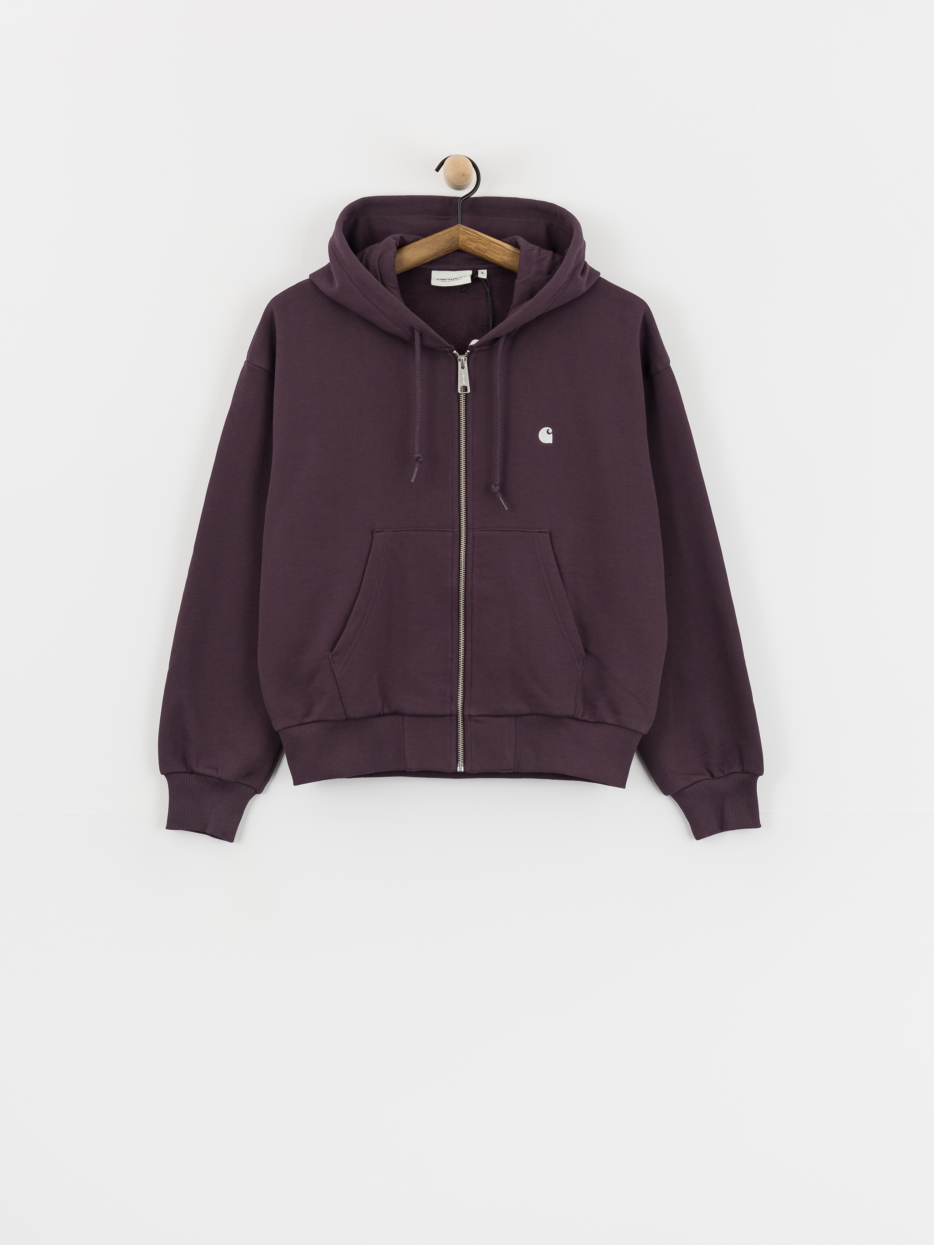 Hanorac cu glugă Carhartt WIP Casey ZHD Wmn (cozy purple/silver)