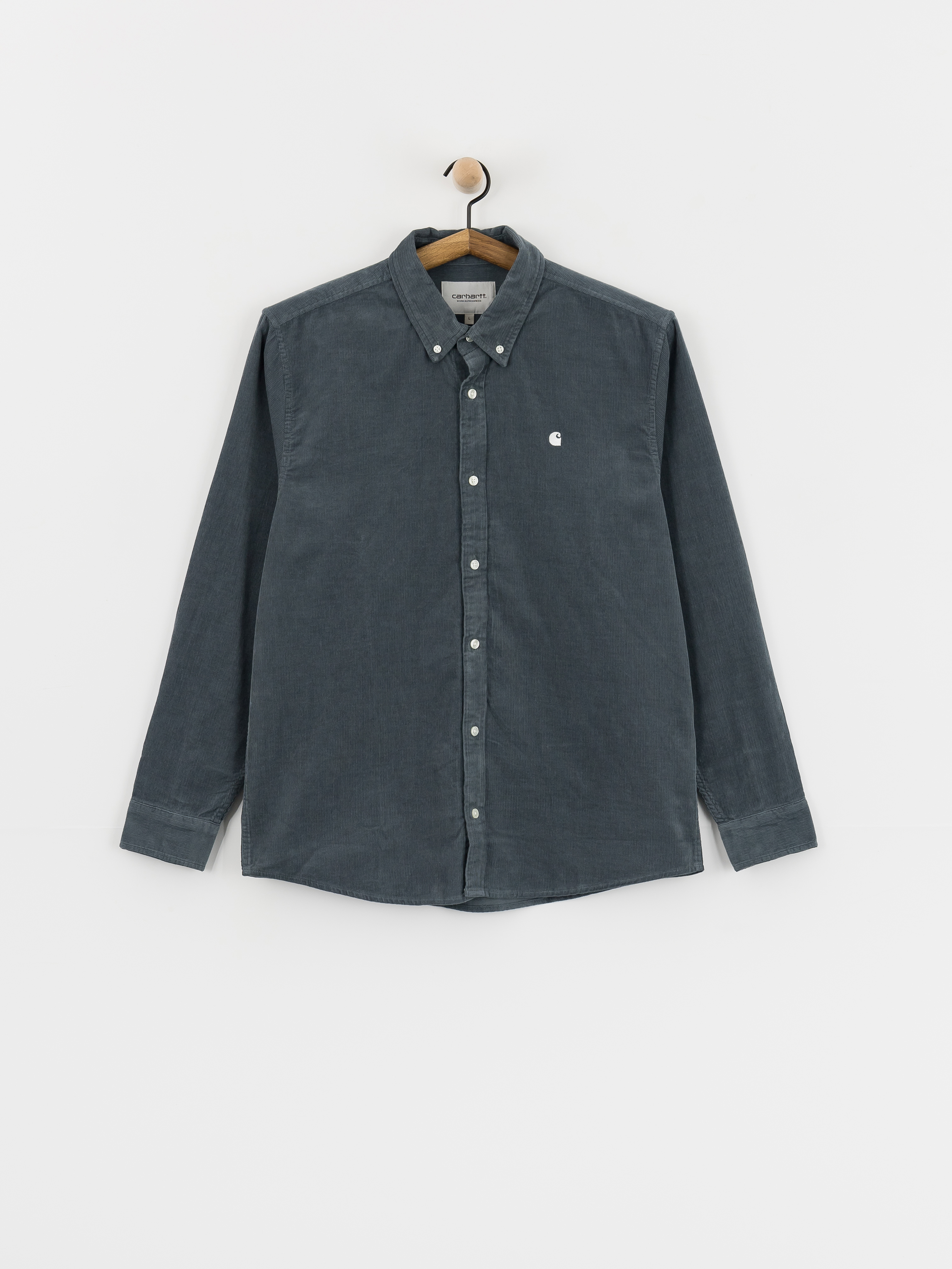Cămașă Carhartt WIP Madison Fine Cord (cozy blue/wax)