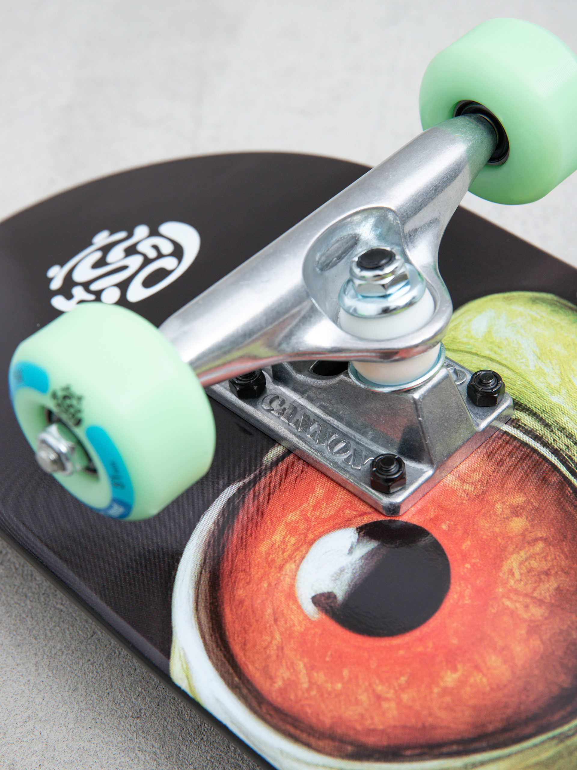 Skateboard Push Gecko Eyes (green)