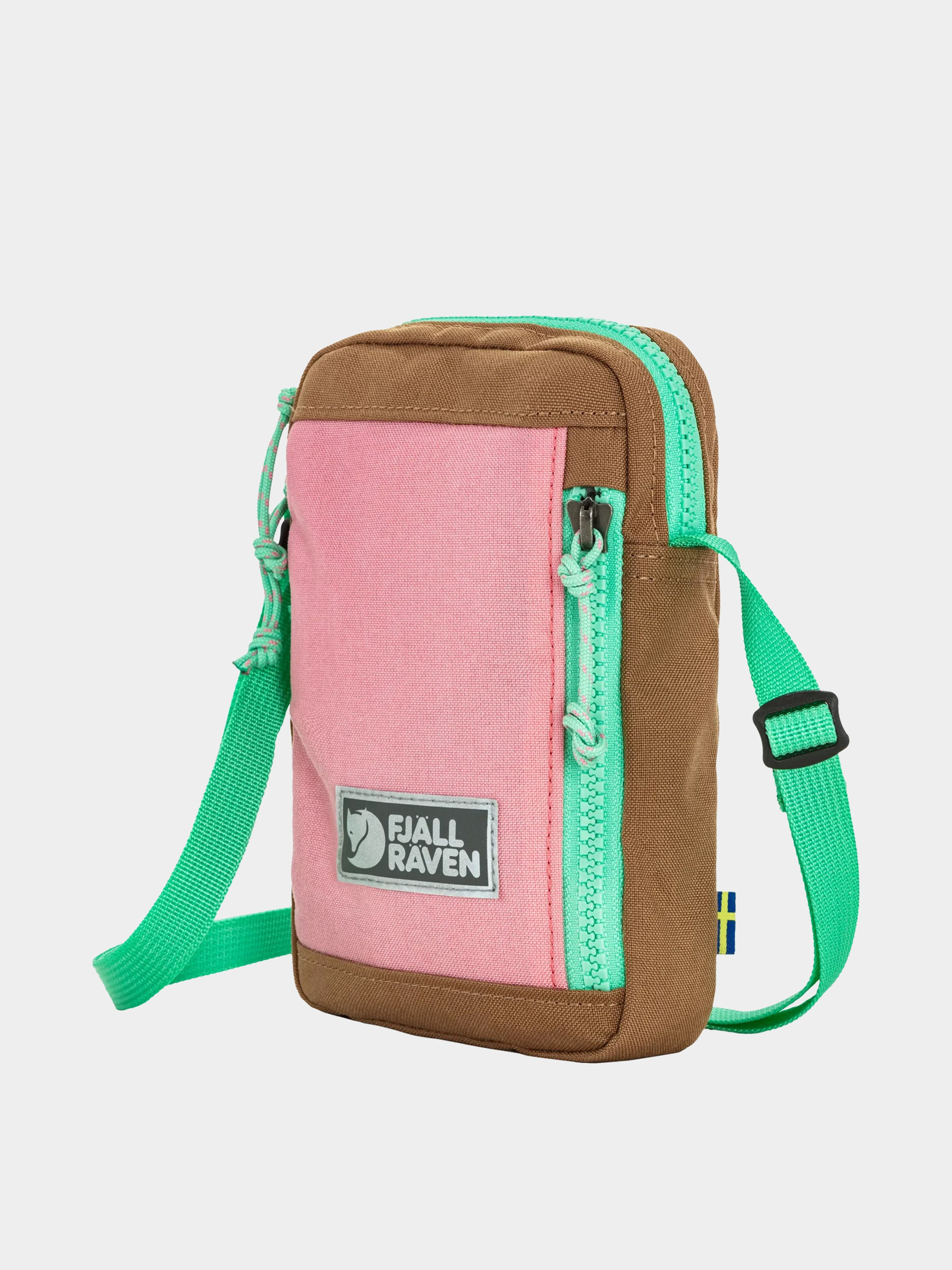 Geantă Fjallraven Vardag Pocket Small (poppy pink/khaki dust)