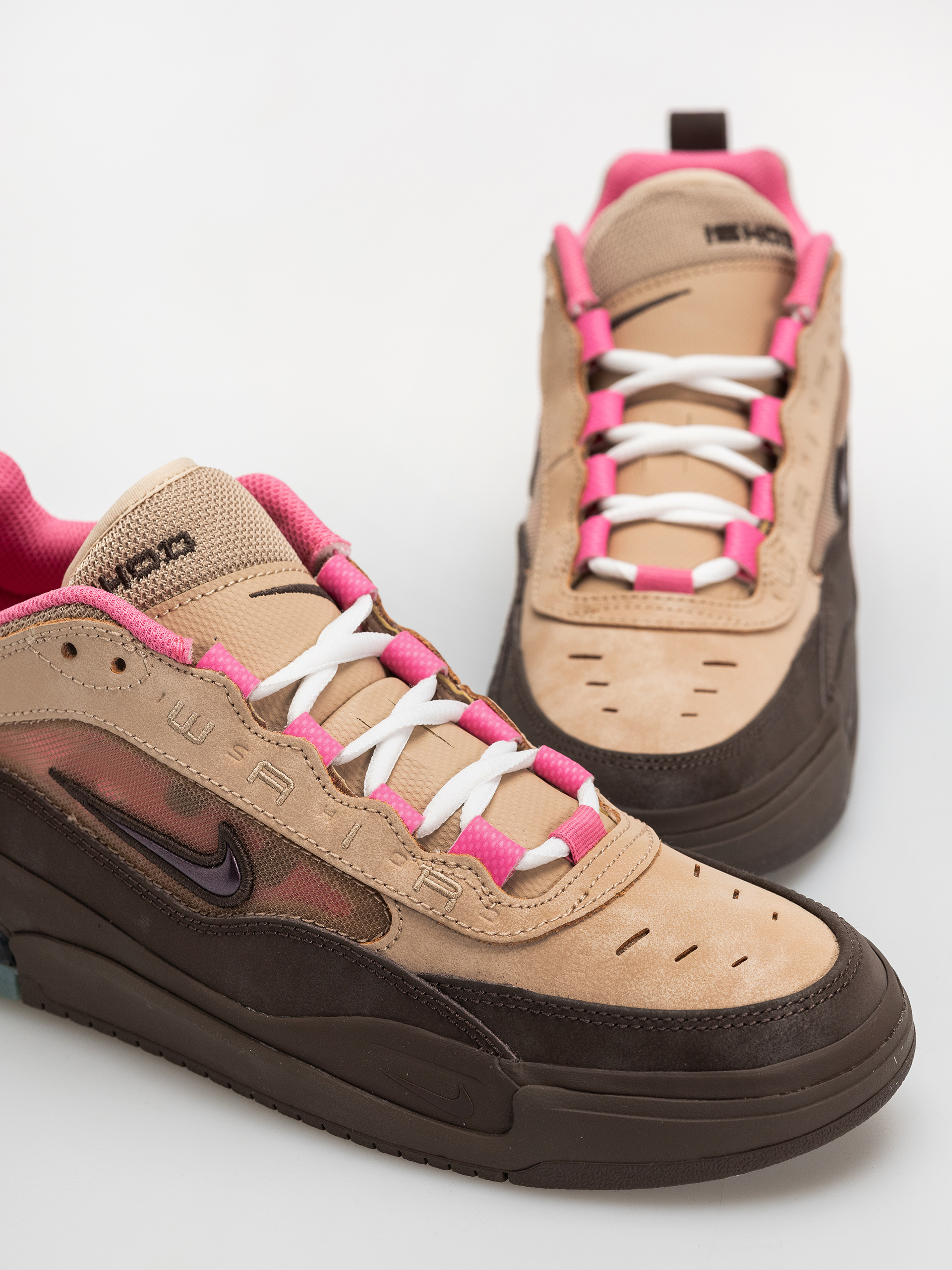 Pantofi Nike SB Air Max Ishod (hemp/baroque brown pinksicle)