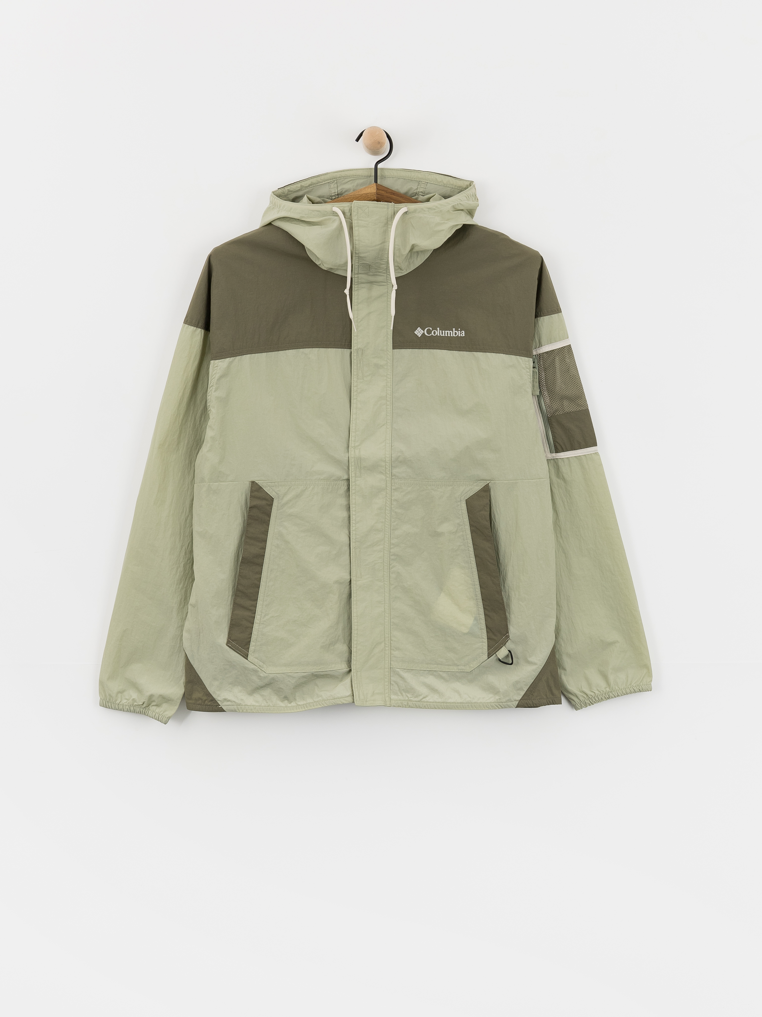Geacă Columbia Challenger II Windbreaker (safari/stone green)