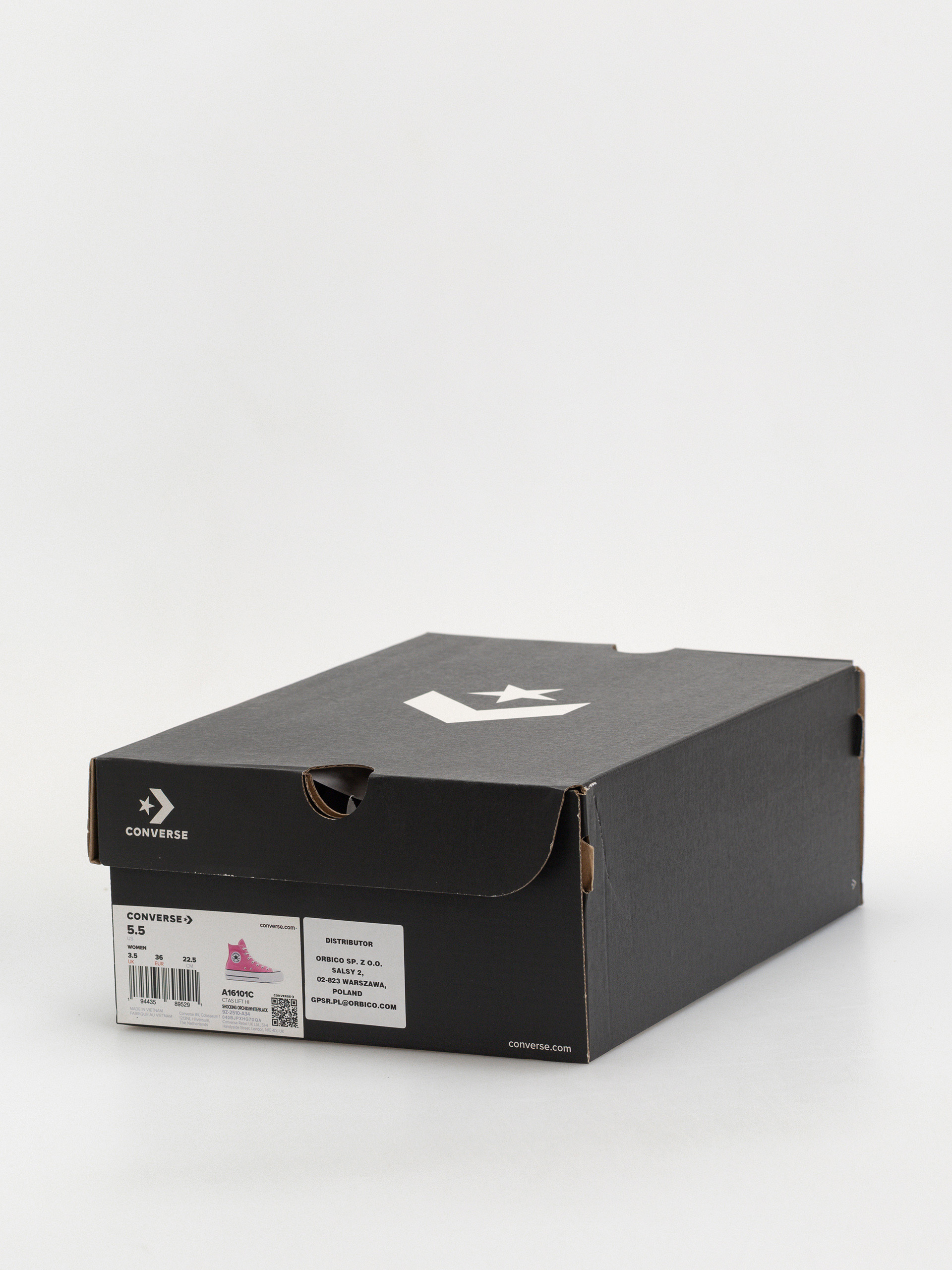 Teniși Converse Chuck Taylor All Star Lift Hi Wmn (shocking orchid/white/black)