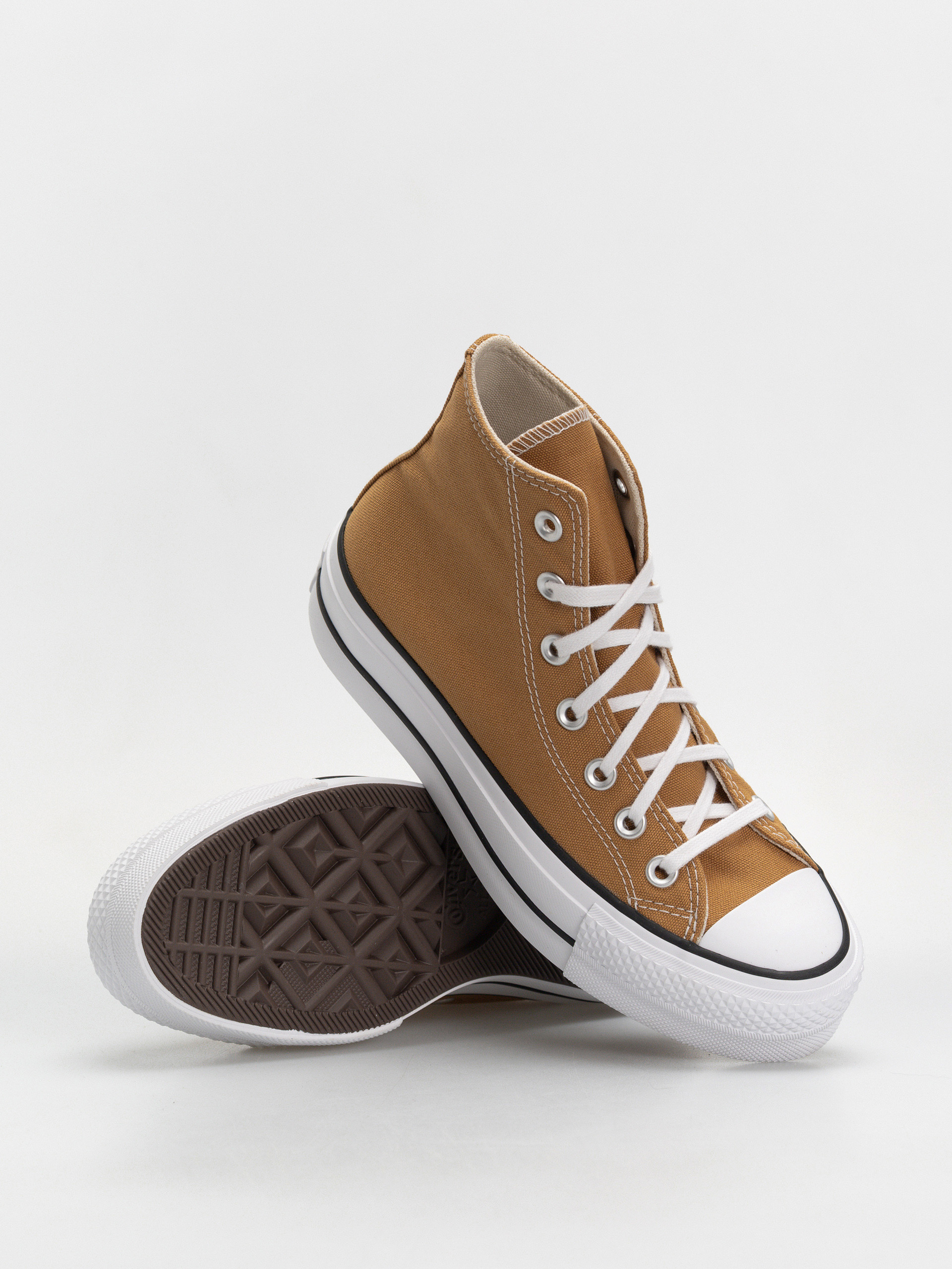 Teniși Converse Chuck Taylor All Star Lift Hi Wmn (honey stick/white/black)