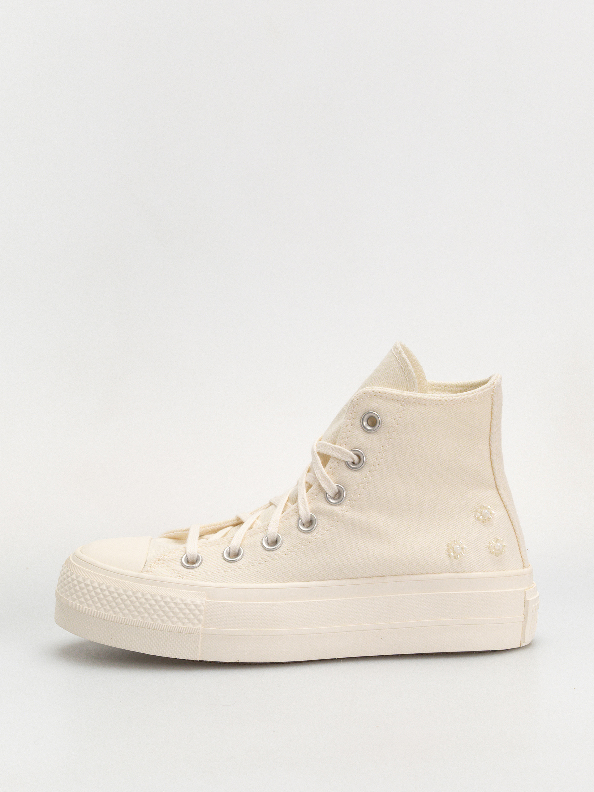 Teniși Converse Chuck Taylor All Star Lift Hi Wmn (egret/egret/black)