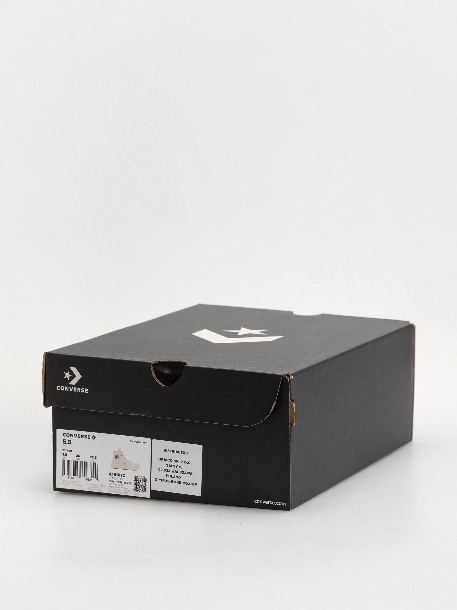 Teniși Converse Chuck Taylor All Star Lift Hi Wmn (egret/egret/black)