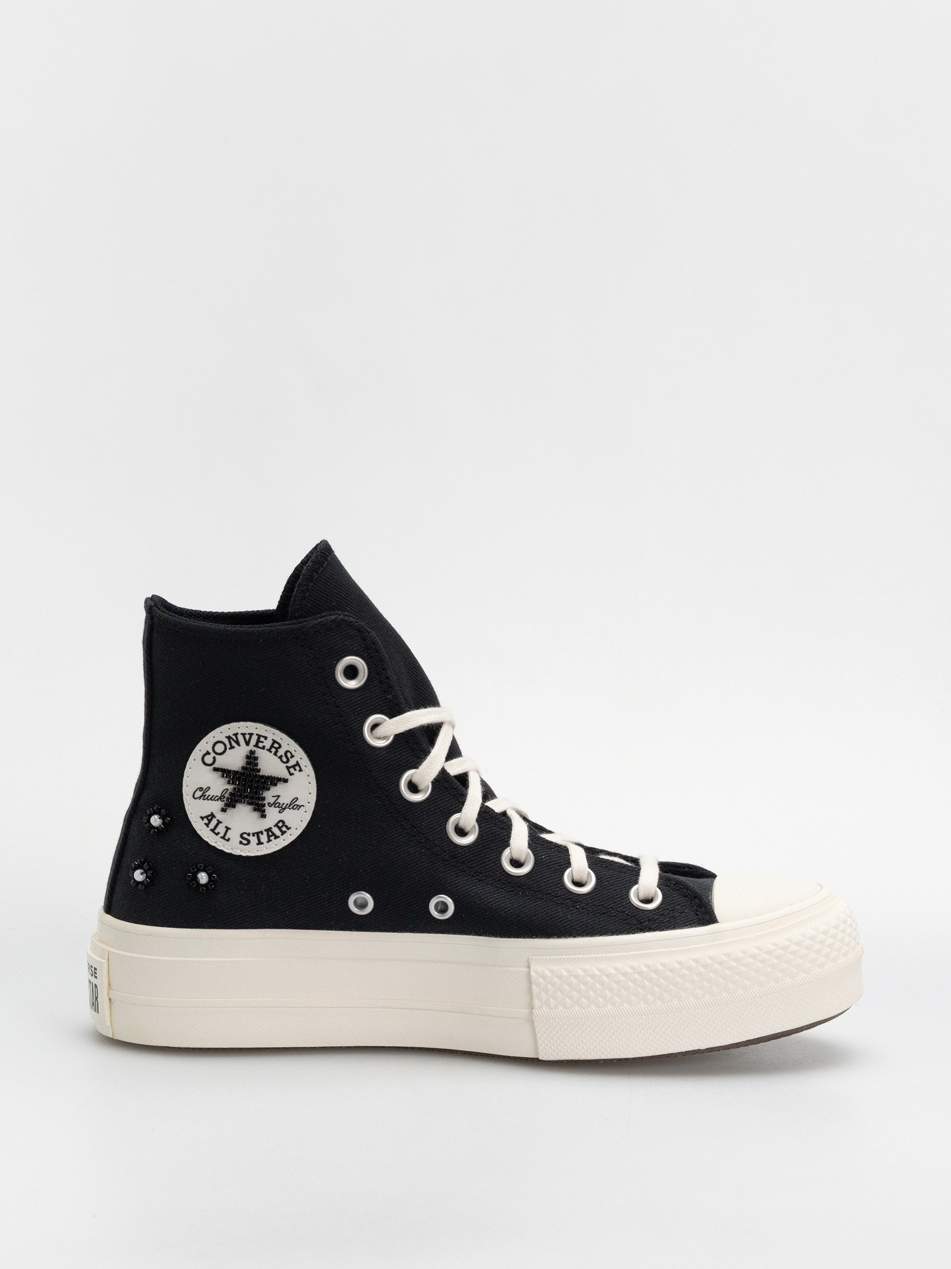 Teniși Converse Chuck Taylor All Star Lift Hi Wmn (black/black/egret)