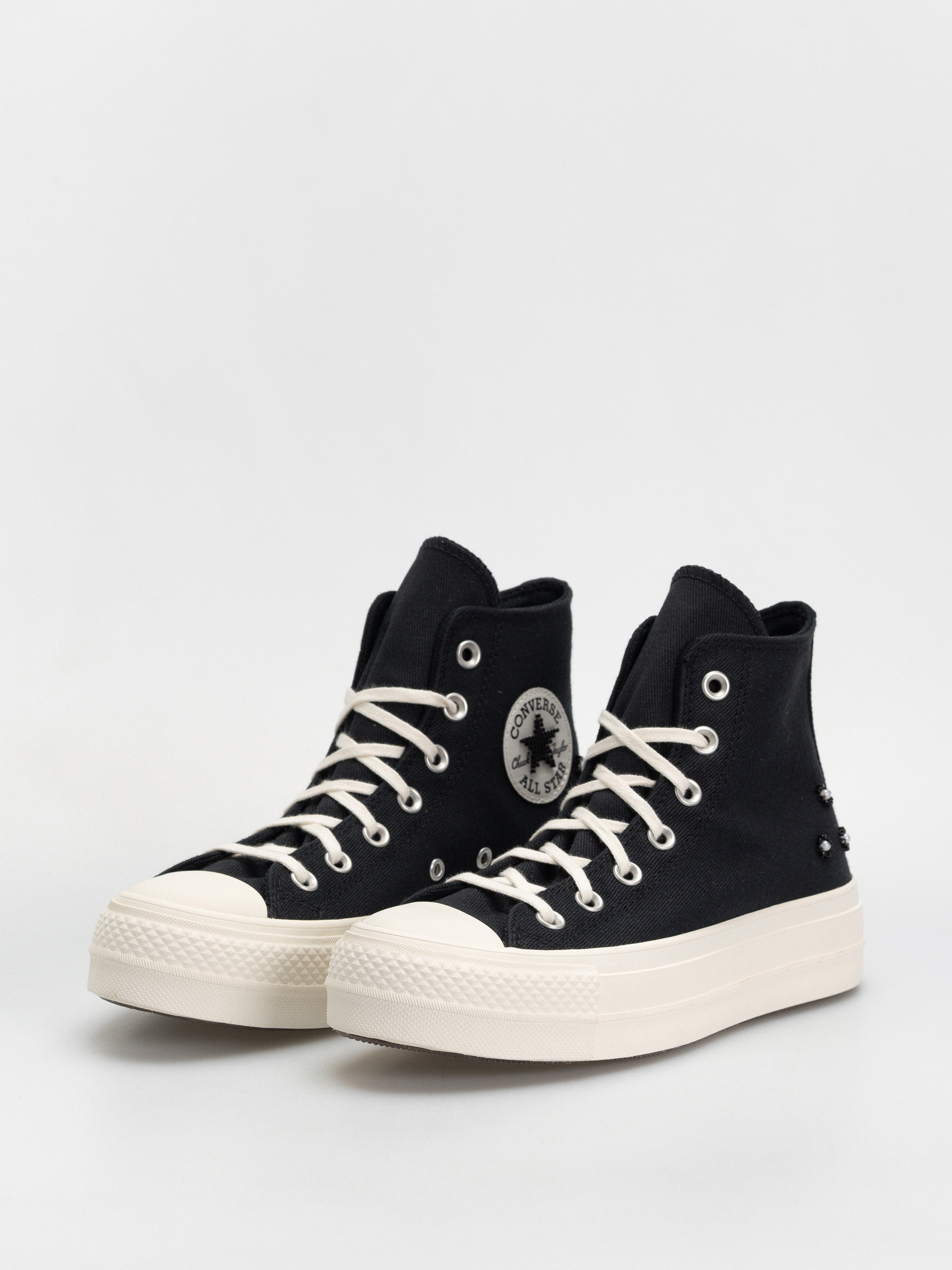 Teniși Converse Chuck Taylor All Star Lift Hi Wmn (black/black/egret)