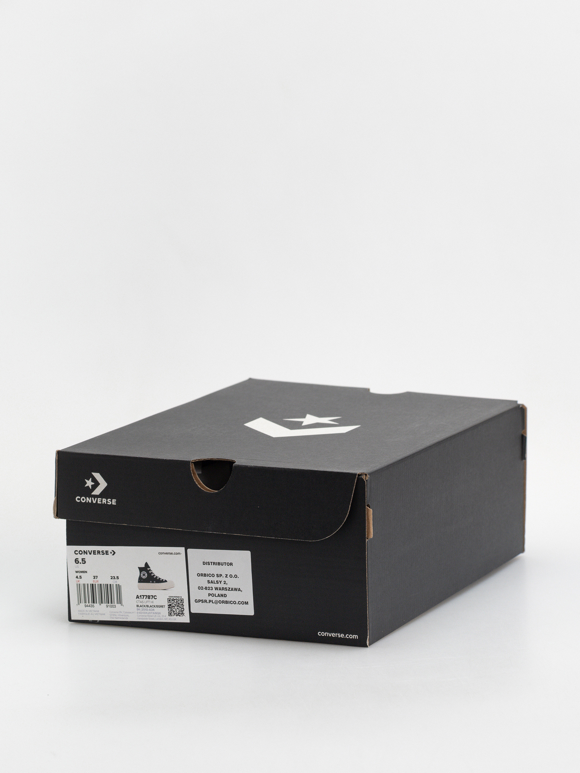 Teniși Converse Chuck Taylor All Star Lift Hi Wmn (black/black/egret)