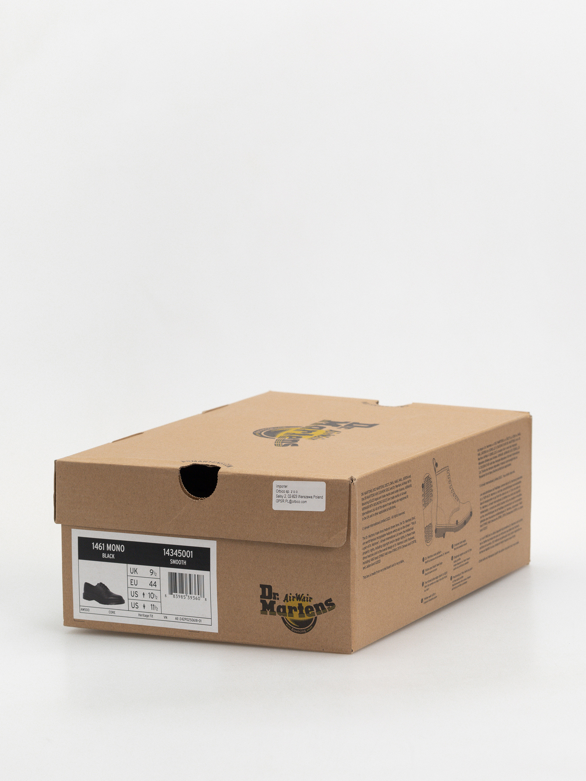 Pantofi Dr. Martens 1461 Mono (black smooth)