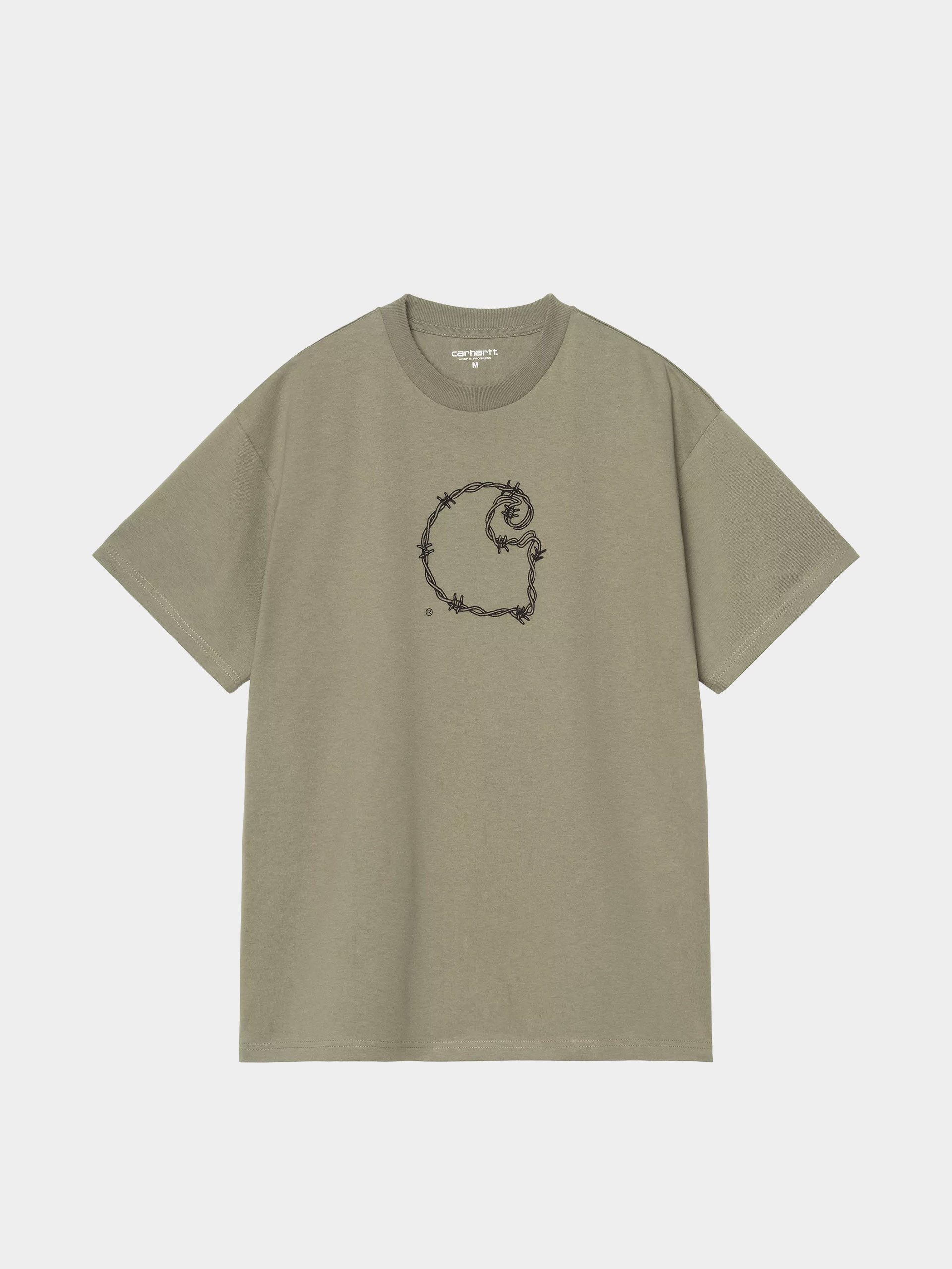 Tricou Carhartt WIP Barbwire C (dollar green)