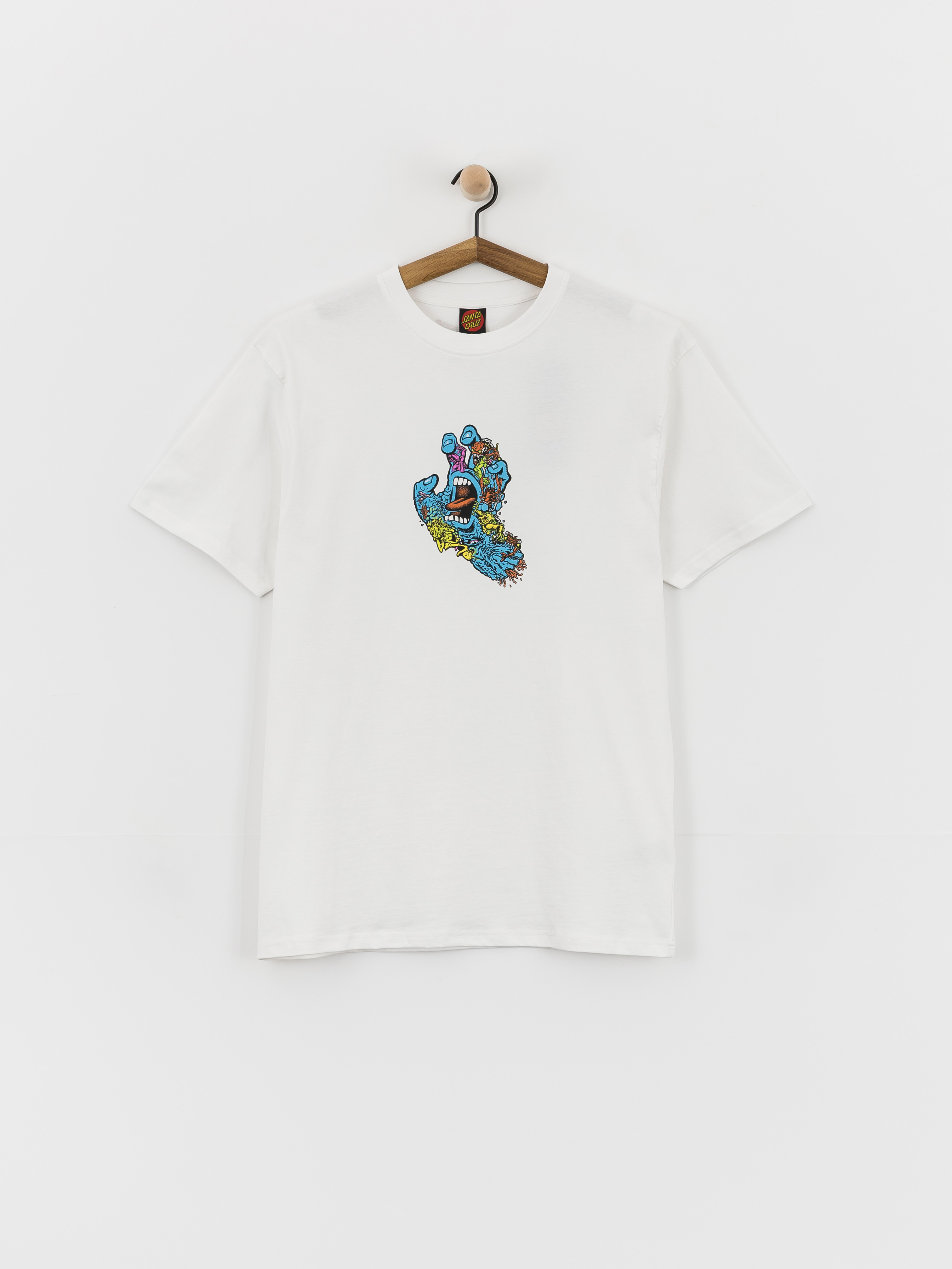 Tricou Santa Cruz Roskopp Screaming Five Frnt (white)