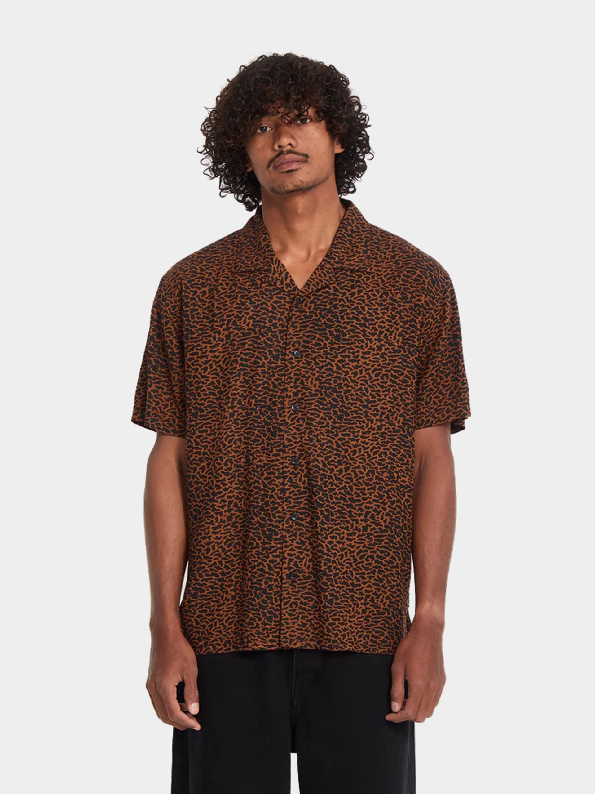 Cămașă Volcom Utopias Print (brown horn)