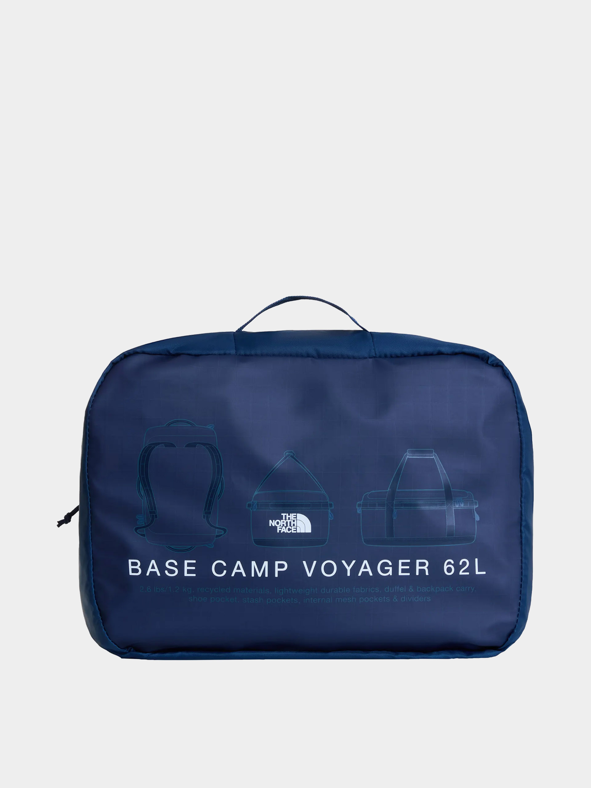 Geantă The North Face Base Camp Voyager Duffel 62L (shadyblu/smmtnv)