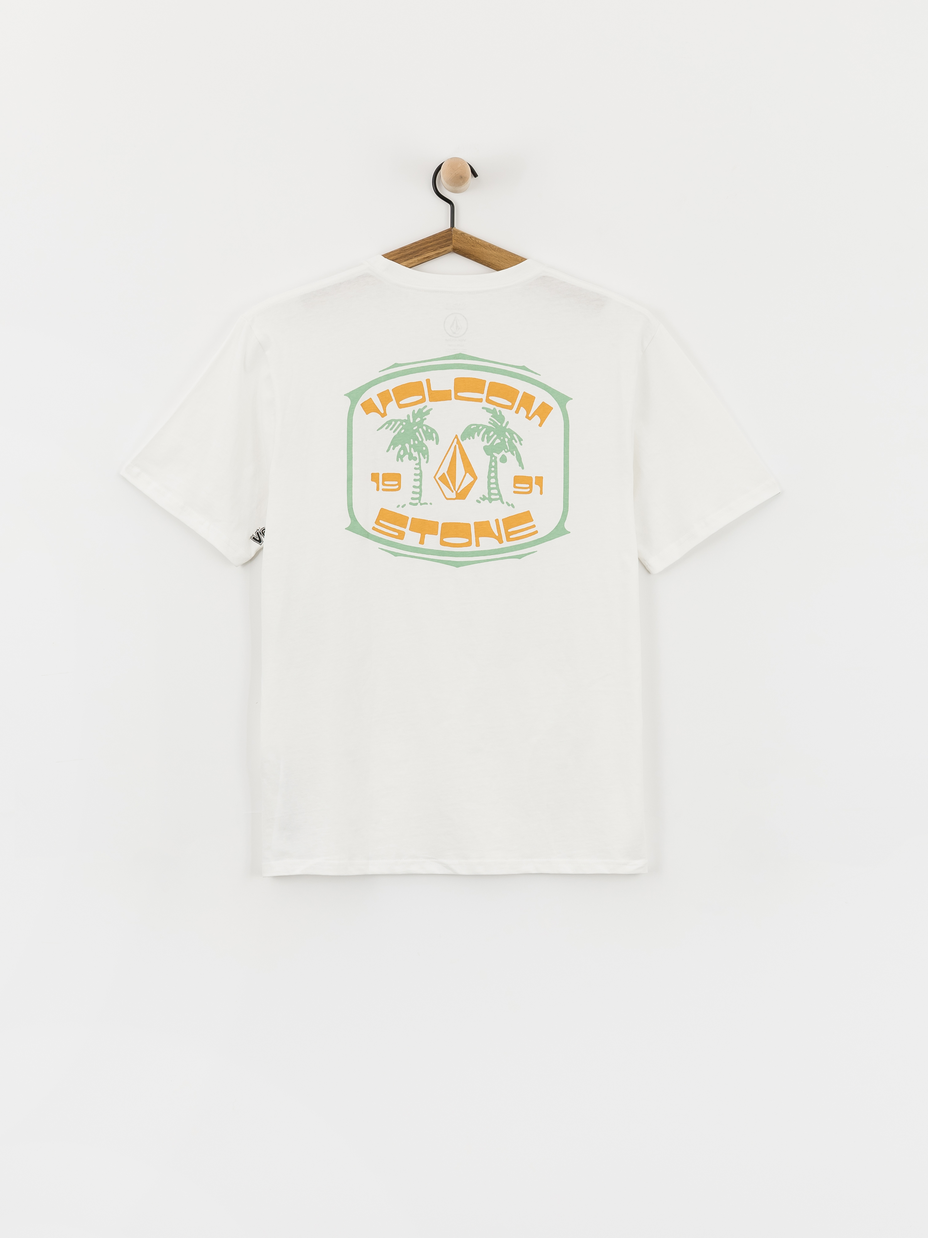 Tricou Volcom 91 Palm Bsc (white)