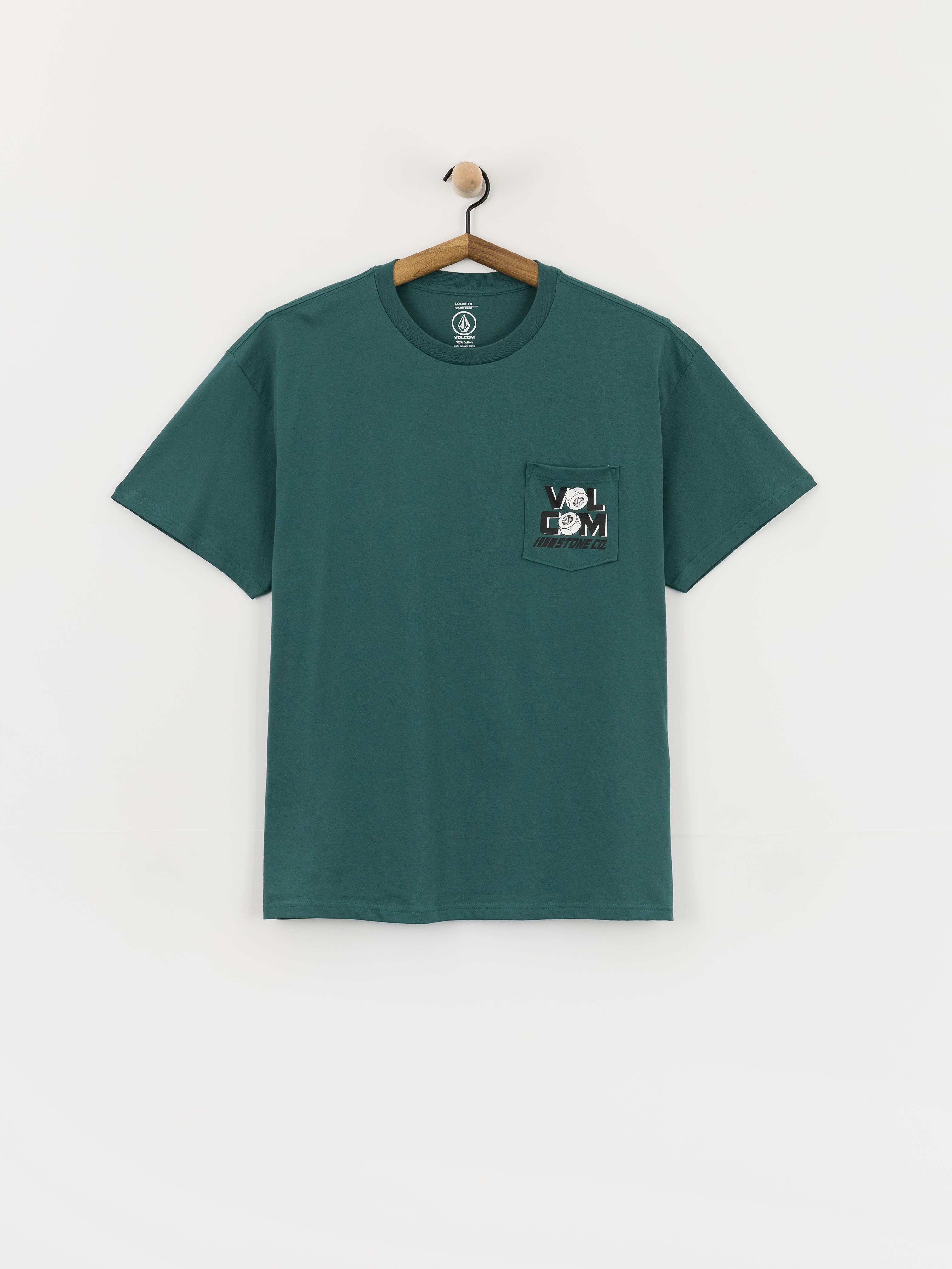 Tricou Volcom Parted Out Pocket (rifle green)