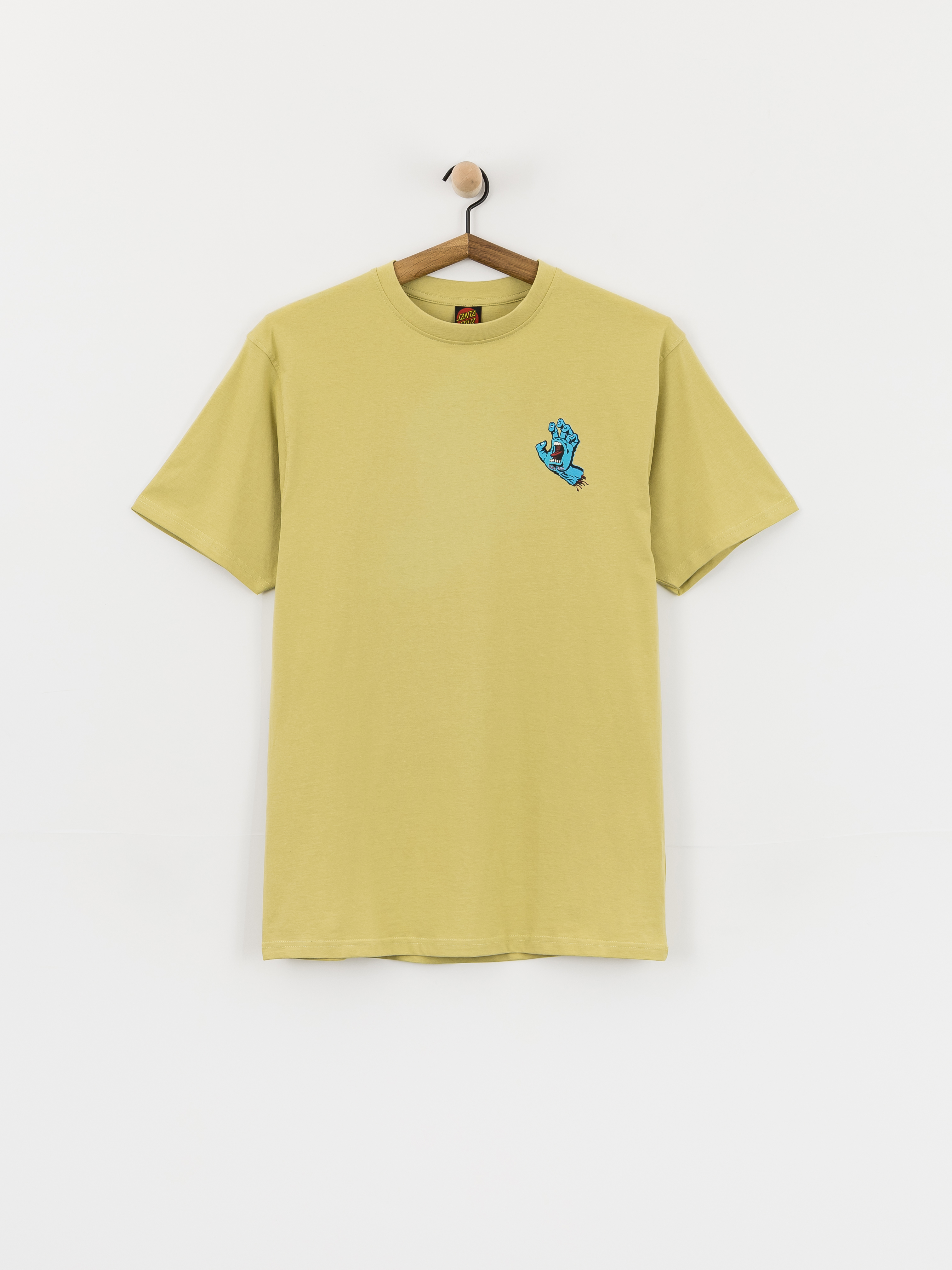 Tricou Santa Cruz Screaming Hand Chest (faded khaki)