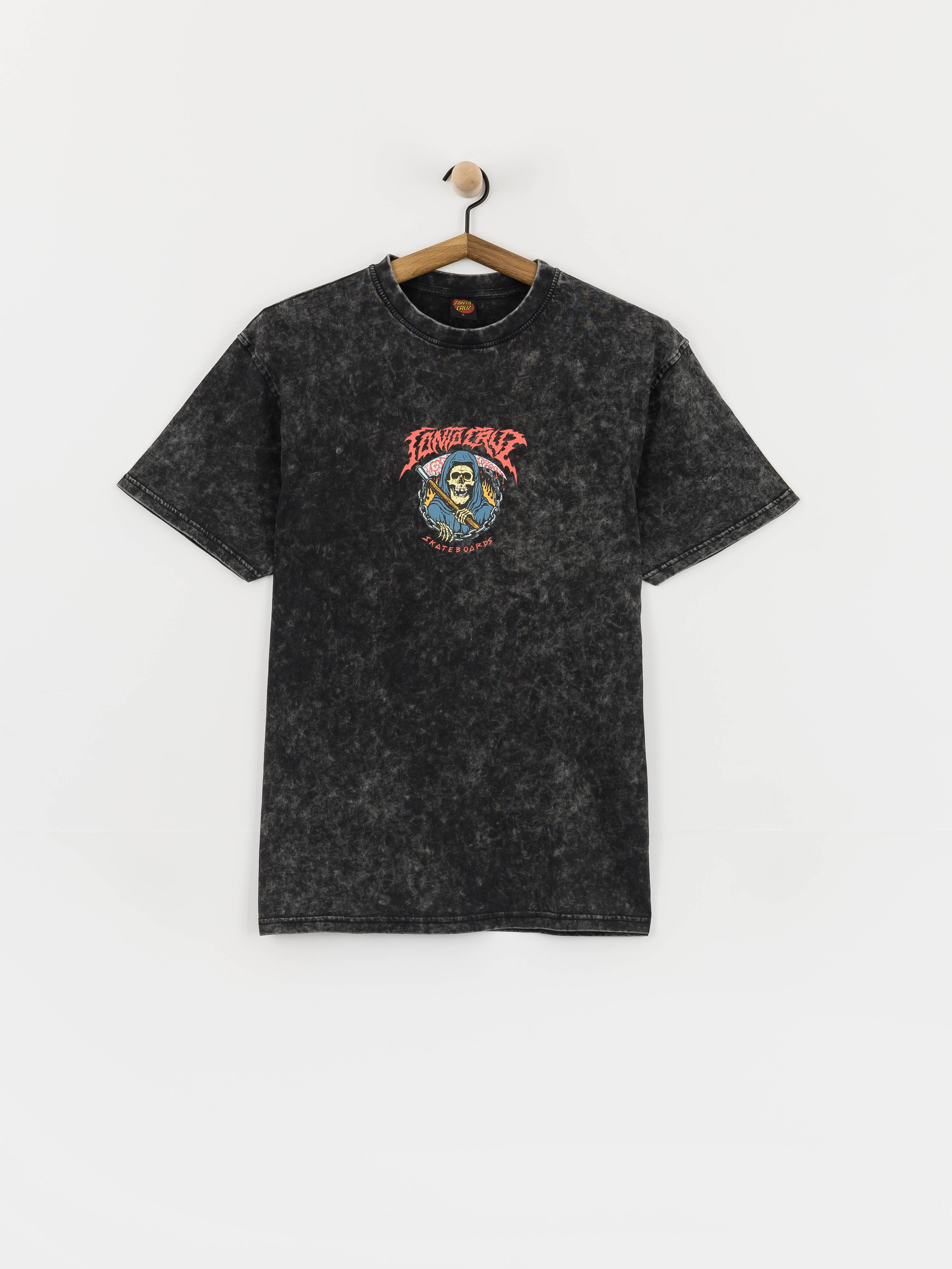 Tricou Santa Cruz Out Of Time Front (black acid wash)