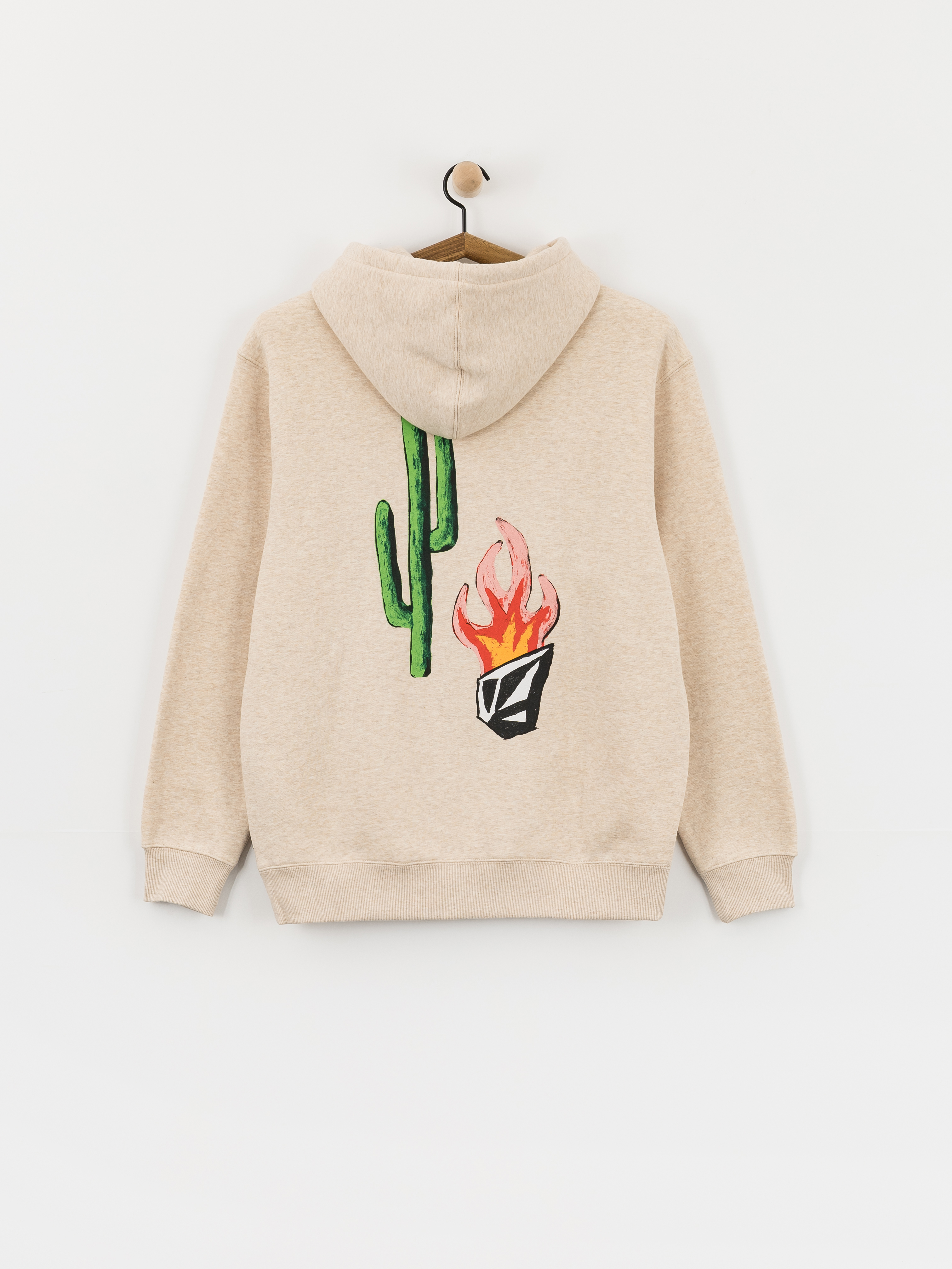 Hanorac cu glugă Volcom Fa Mickey Mason HD (dust heather)