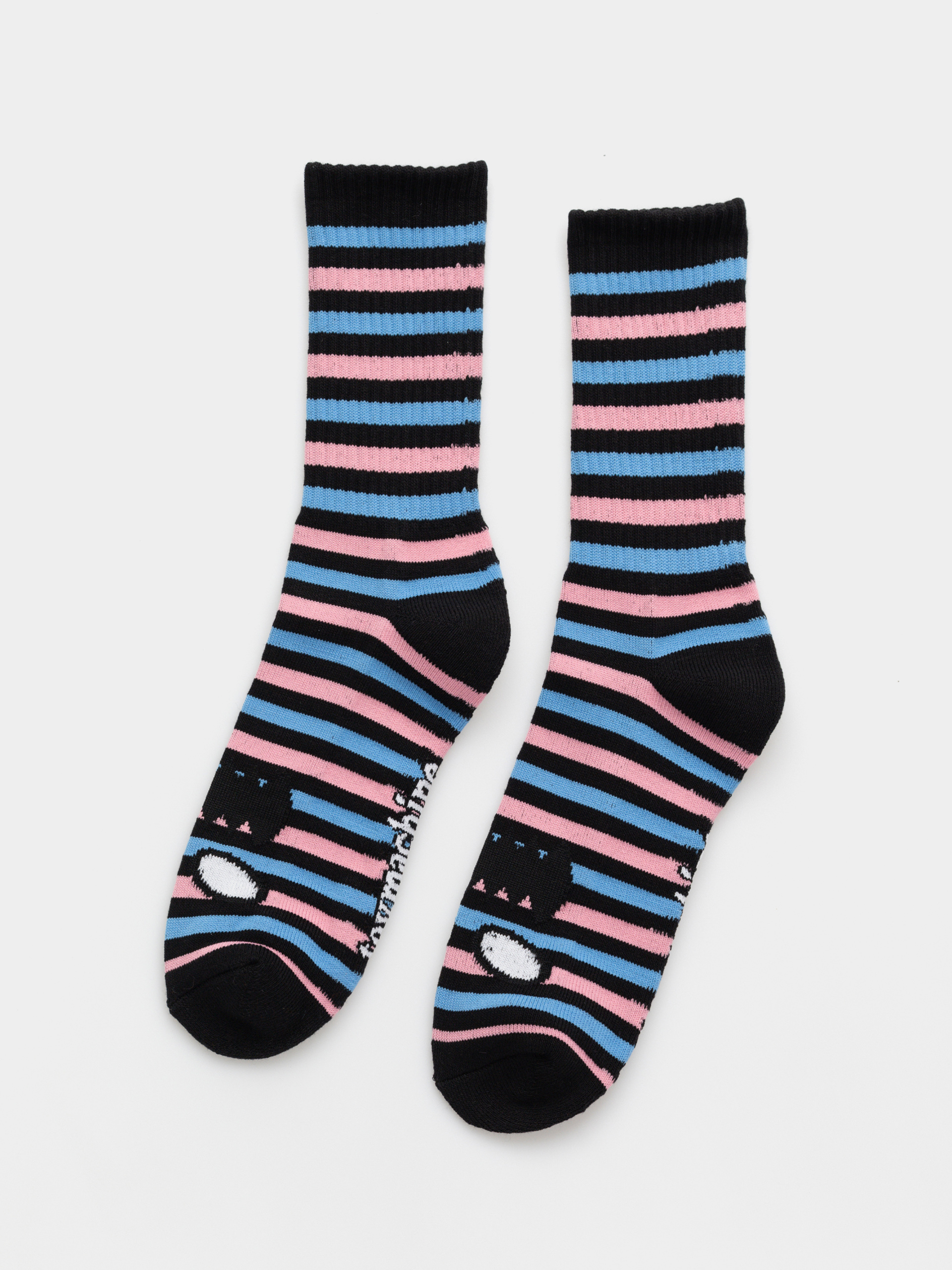 u0218osete Toy Machine Monster Face Mini Stripe (blue)