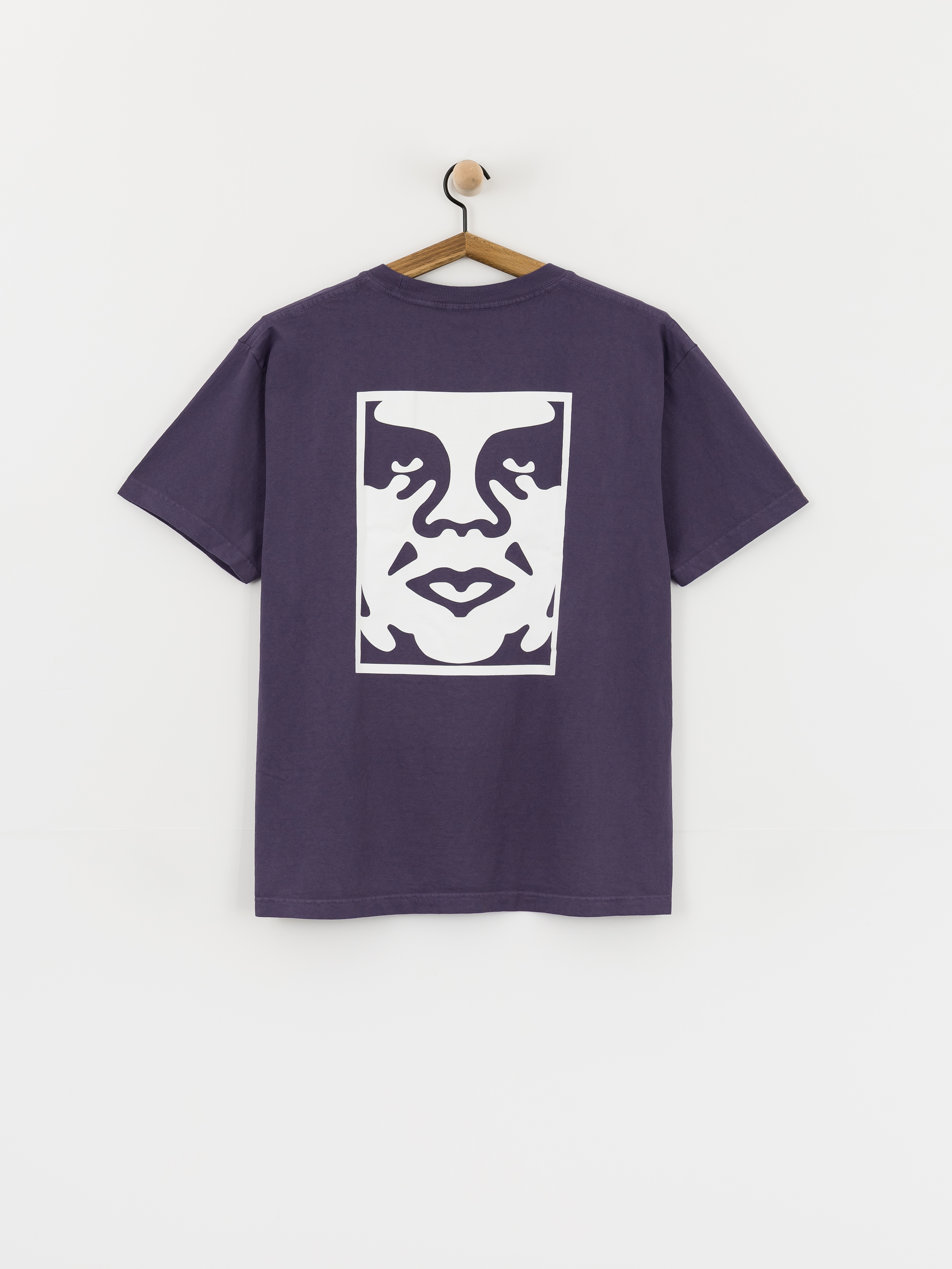 Tricou OBEY Bold Icon Face (pigment purple velvet)