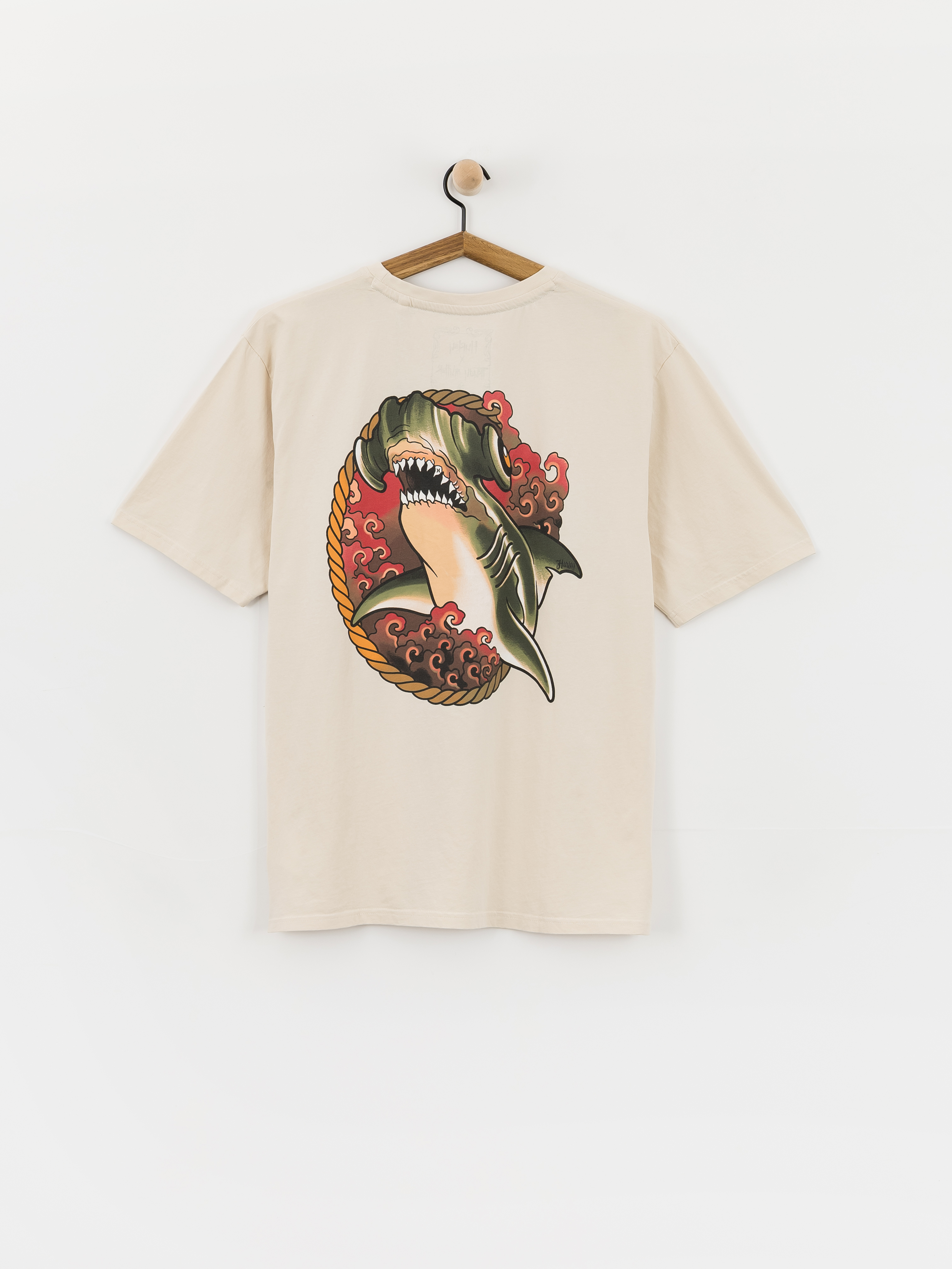 Tricou Hurley Tattoo Trudy Shark (bone)
